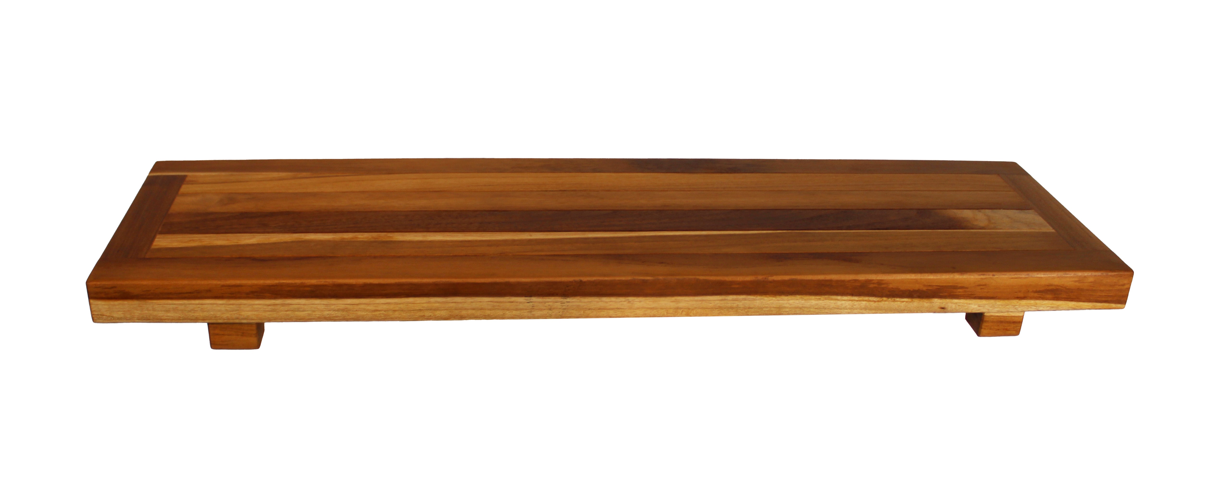 Eleganto® 34” Teak Bath Tray and Seat in EarthyTeak® Finish