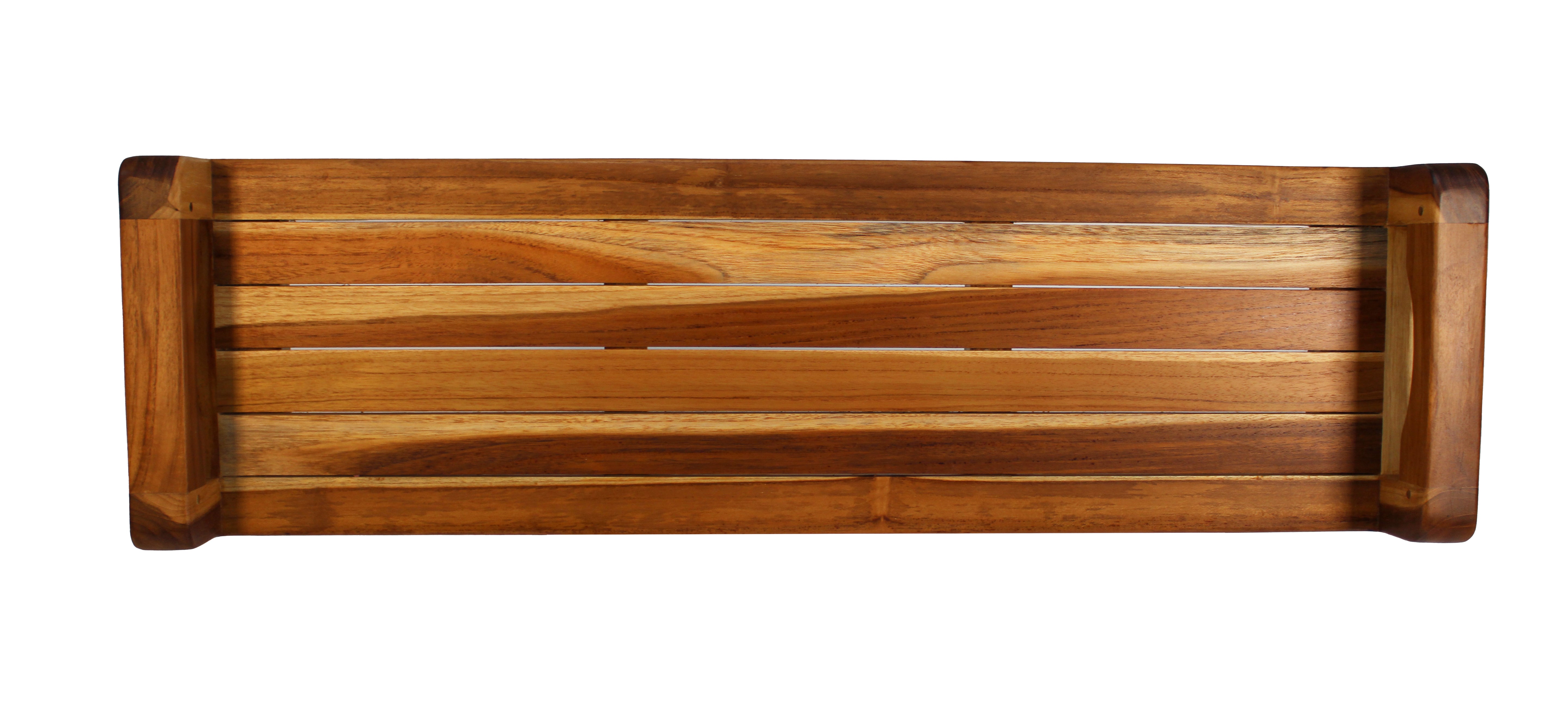 Eleganto® 34” Teak Bath Tray with LiftAide® in EarthyTeak® Finish