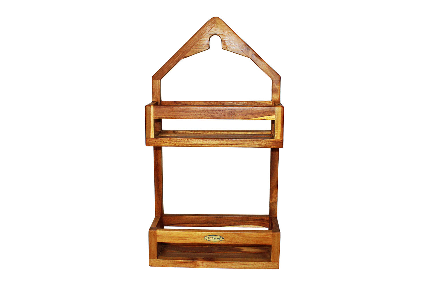 EcoDecors Teak Hanging Shower Caddy 22.25" x 11.8"