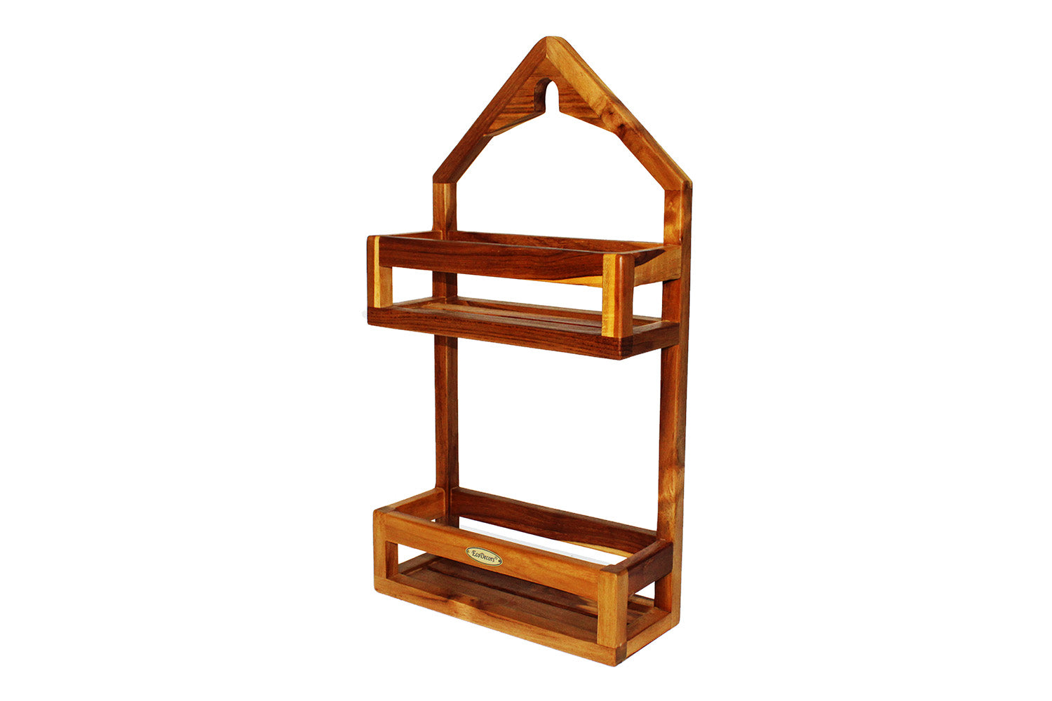 EcoDecors Teak Hanging Shower Caddy 22.25" x 11.8"