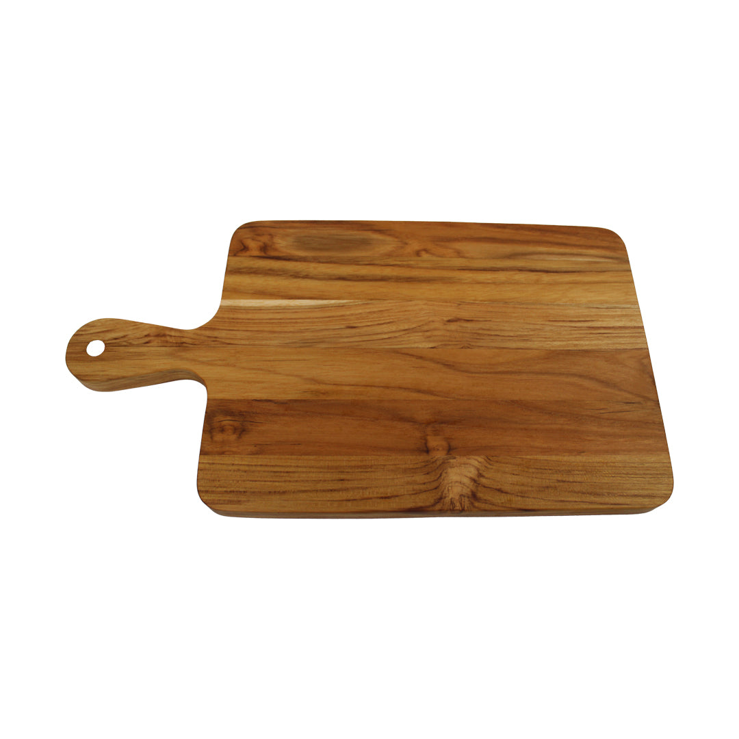EcoDecors 3 Piece Teak Cutting Board Set with Handle & Juice Groove