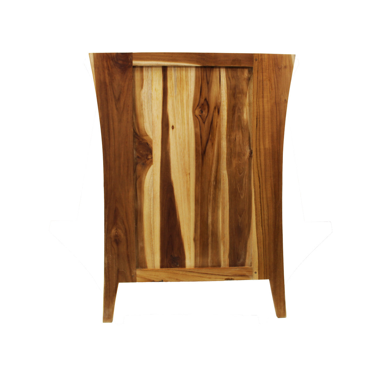 EcoDecors® Curvature® 24" Teak Wood Free Standing Bathroom Vanity in EarthyTeak® Finish