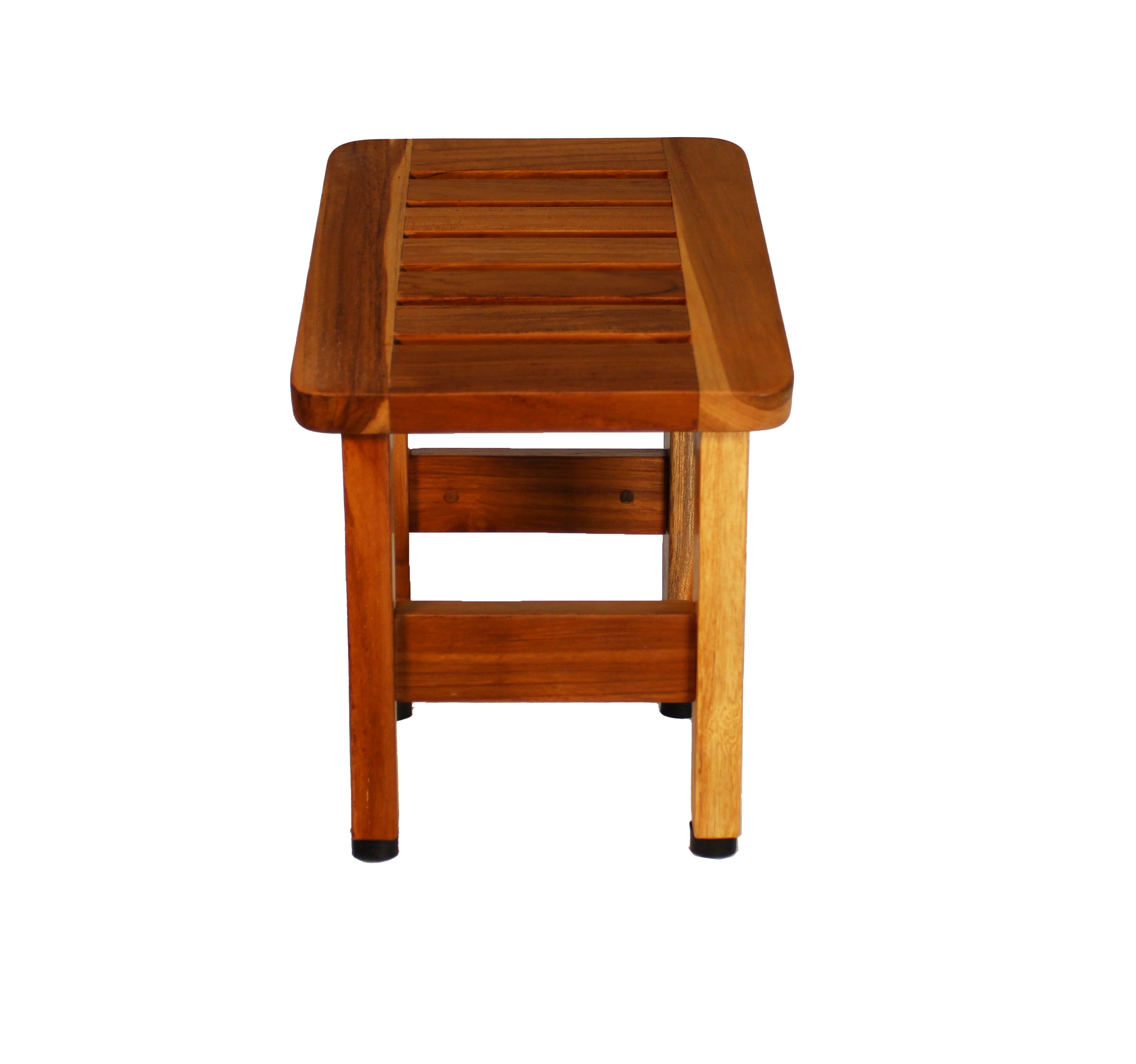 Eleganto® 12” Tall Compact Teak Shaving Foot Rest