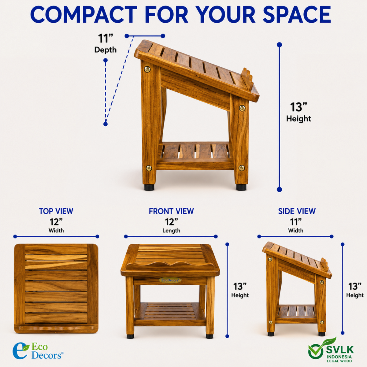 Cookbook Stand for Kitchen Counter – Solid Teak Wood Recipe Book Holder with Adjustable Reading – feature infographic 5