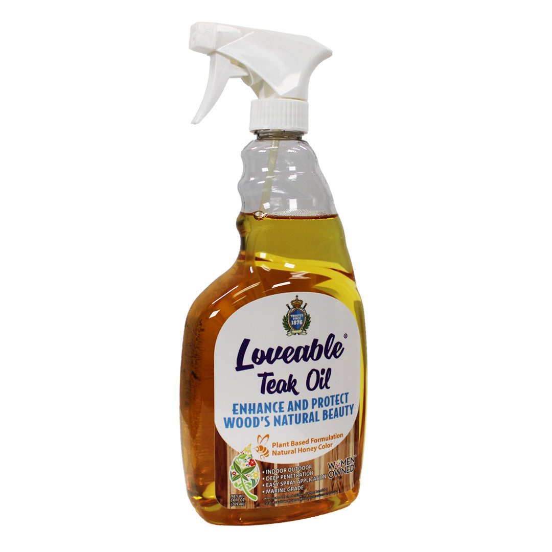 Loveable® Teak and Wood Protective Oil in 24 oz. Spray Bottle