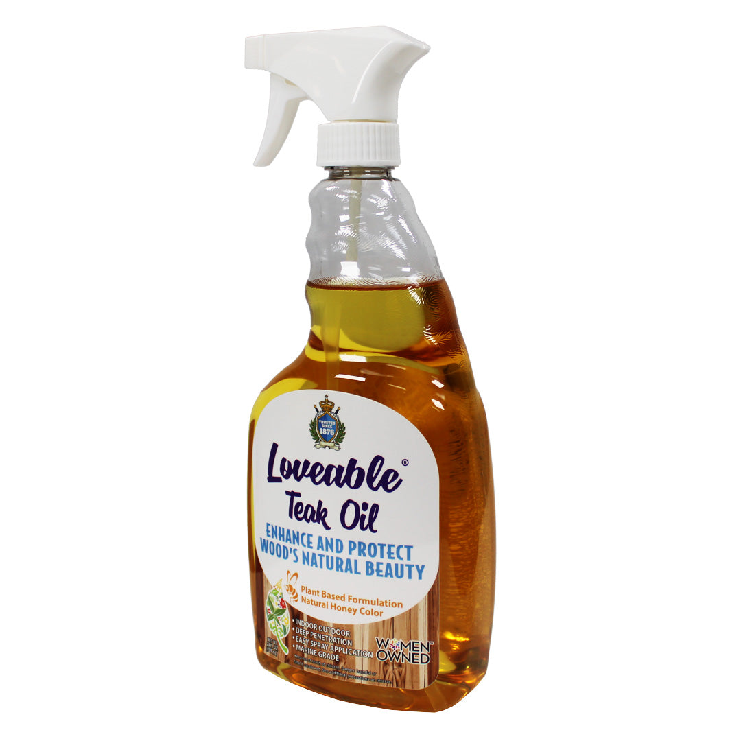 EcoDecors Loveable 24 oz Spray Bottle Teak Oil - 2 Pack