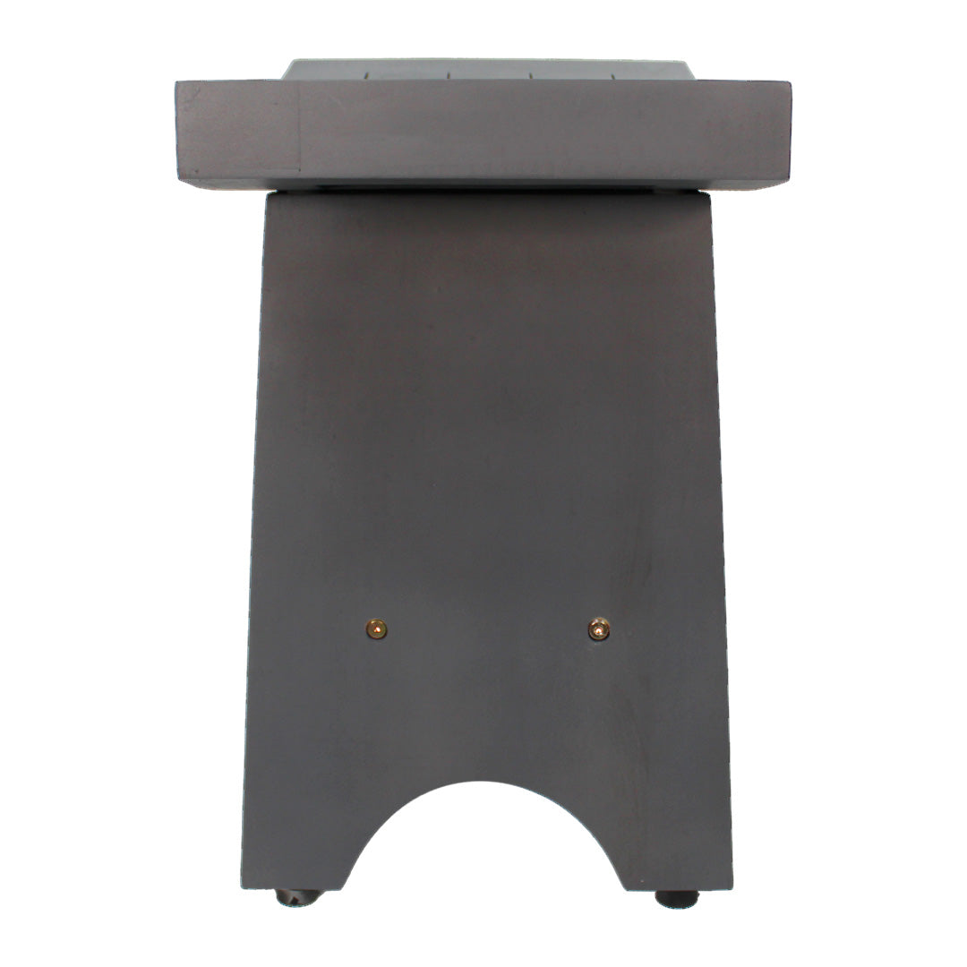 CoastalVogue® Serenity® 18" Teak Wood Shower Bench in Lunar Gray Finish