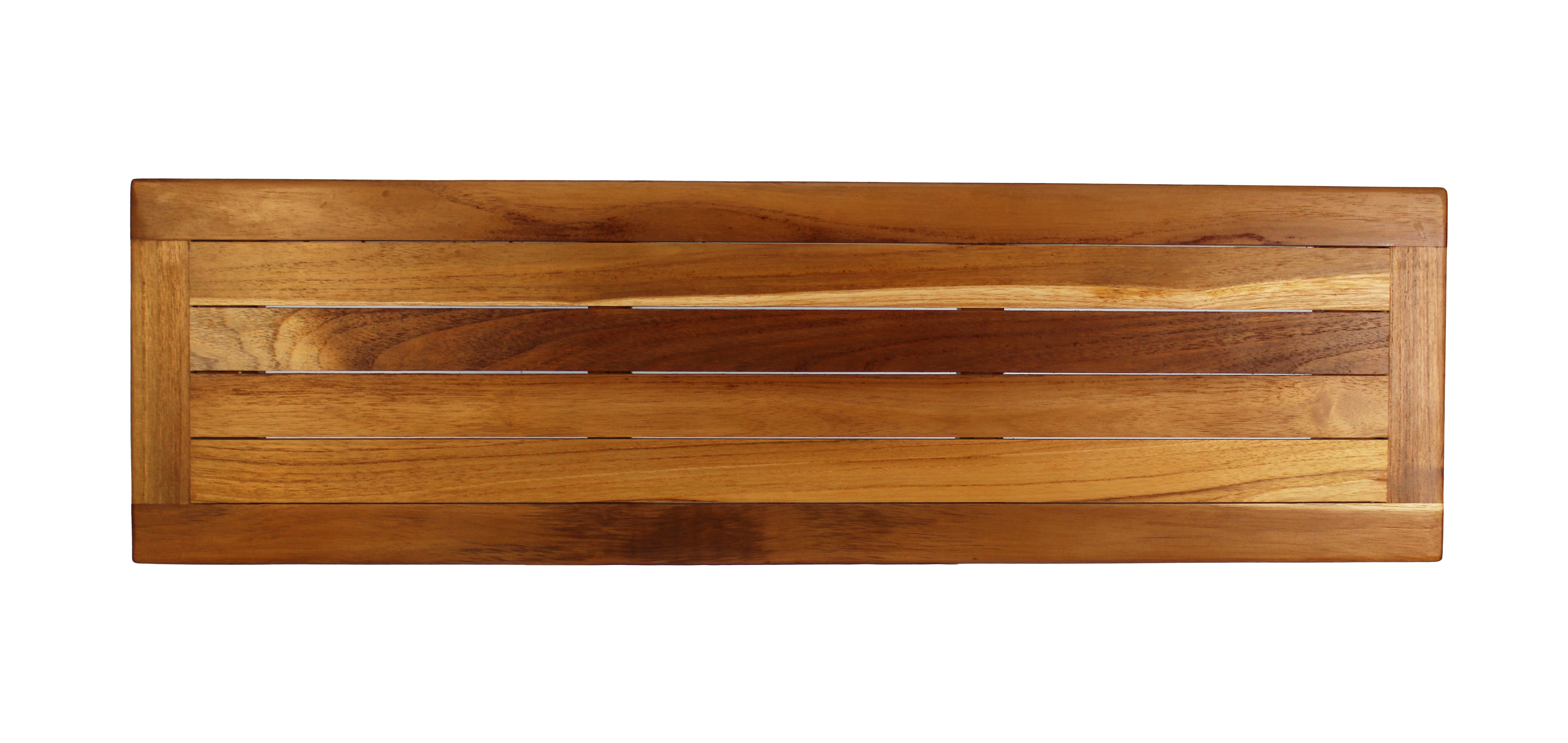 Eleganto® 34” Teak Bath Tray and Seat in EarthyTeak® Finish