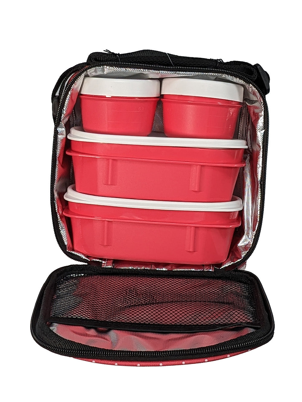 Tatay Red Polkadot Lunch Box | Stylish, Leak-Proof, BPA-Free