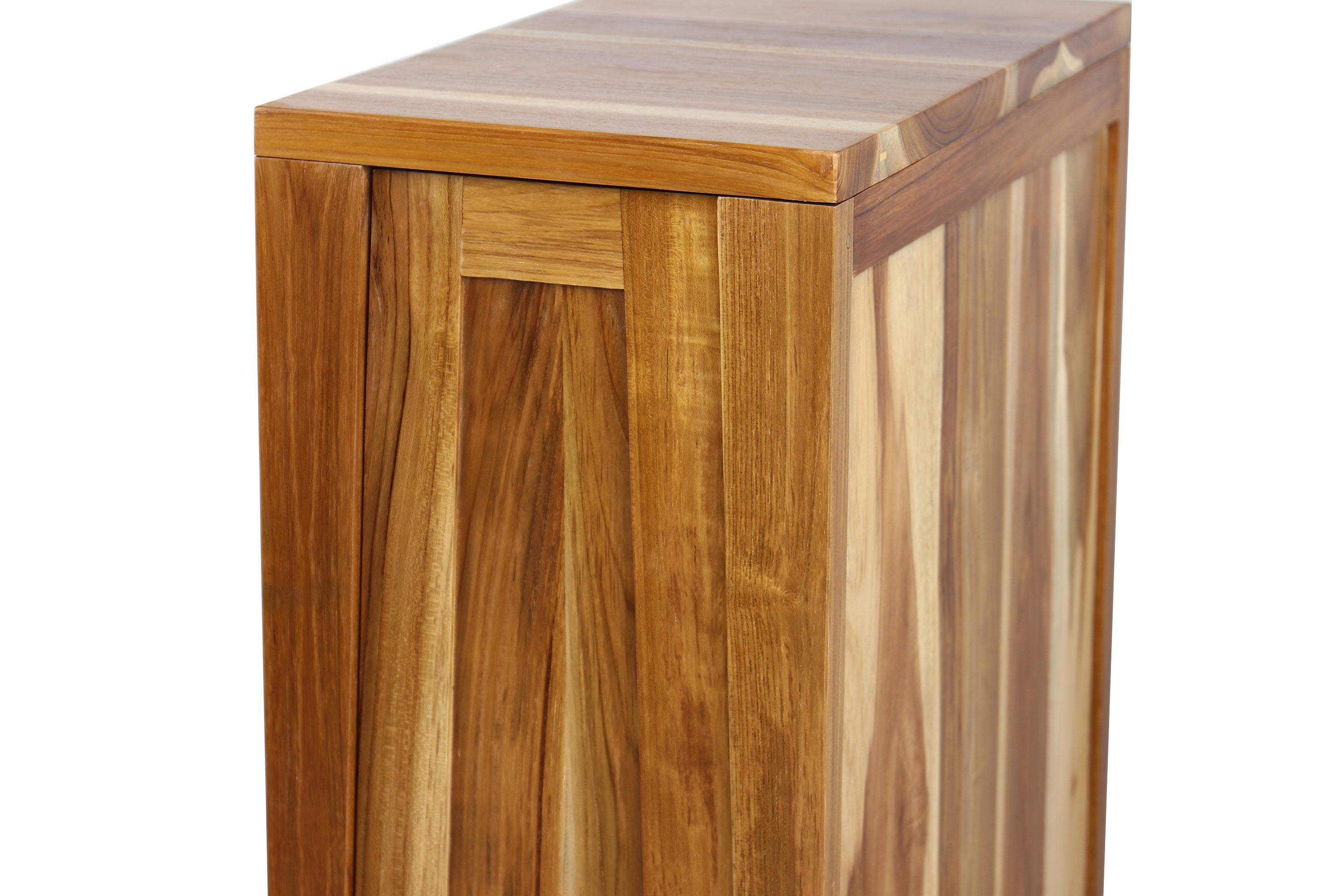 EcoDecors® Signifiacado® 12”L Modular Compact Side Vanity with Door in EarthyTeak Finish