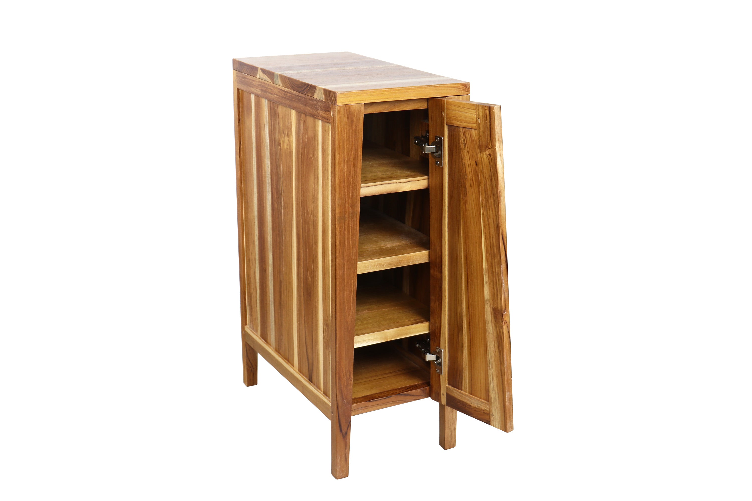 Significado® 24" Teak Wood Bathroom Vanity - Signifiacado® 12”L Modular Compact Side Vanity with Shelves - Signifiacado® 12”L Modular Compact Side Vanity with Door - Significado® 24" x 35" Teak Wood Wall Mirror