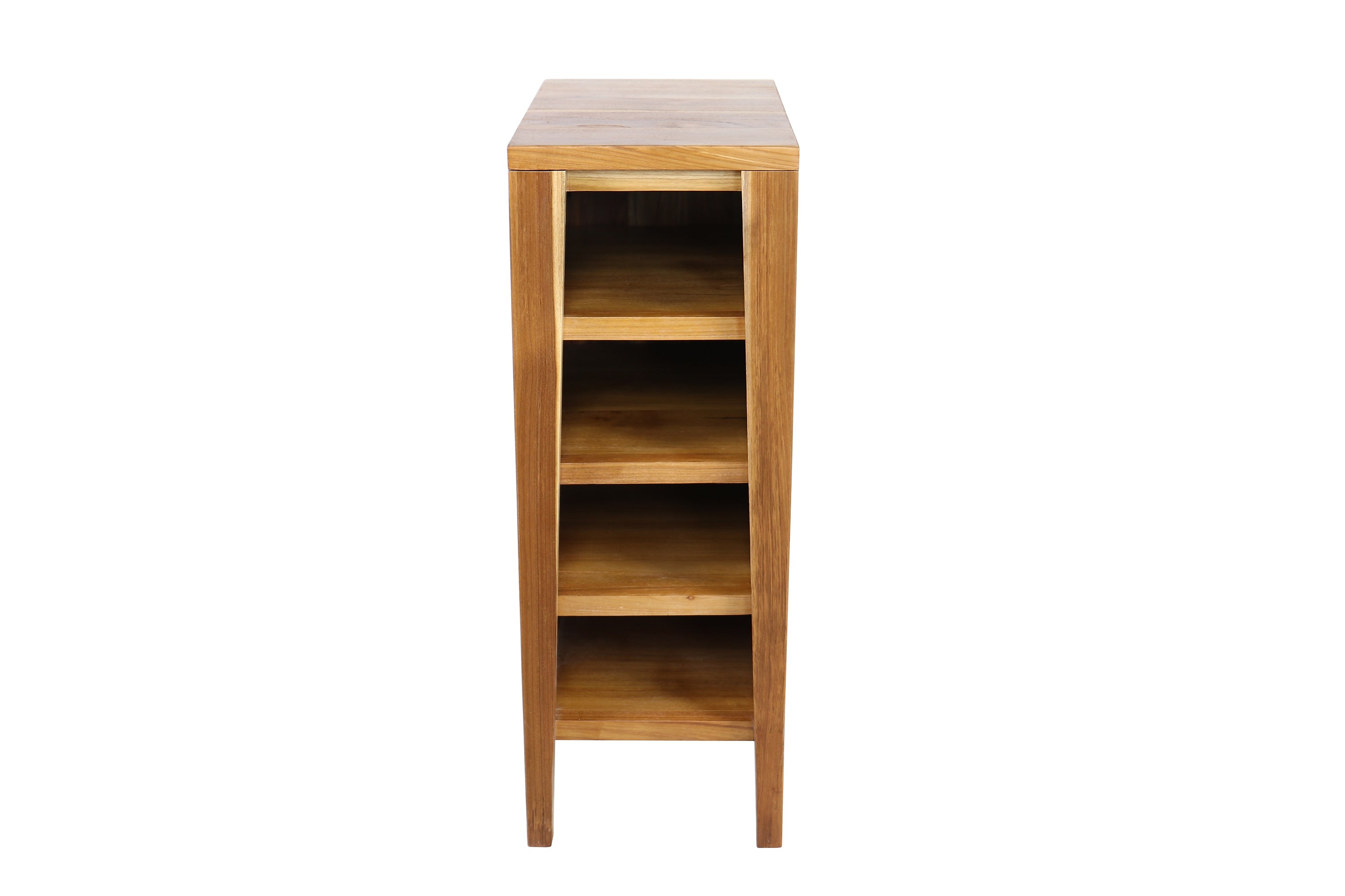 Significado® 30" Teak Wood Bathroom Vanity - Signifiacado® 12”L Modular Compact Side Vanity with Shelves - Significado® 24" x 35" Teak Wood Wall Mirror