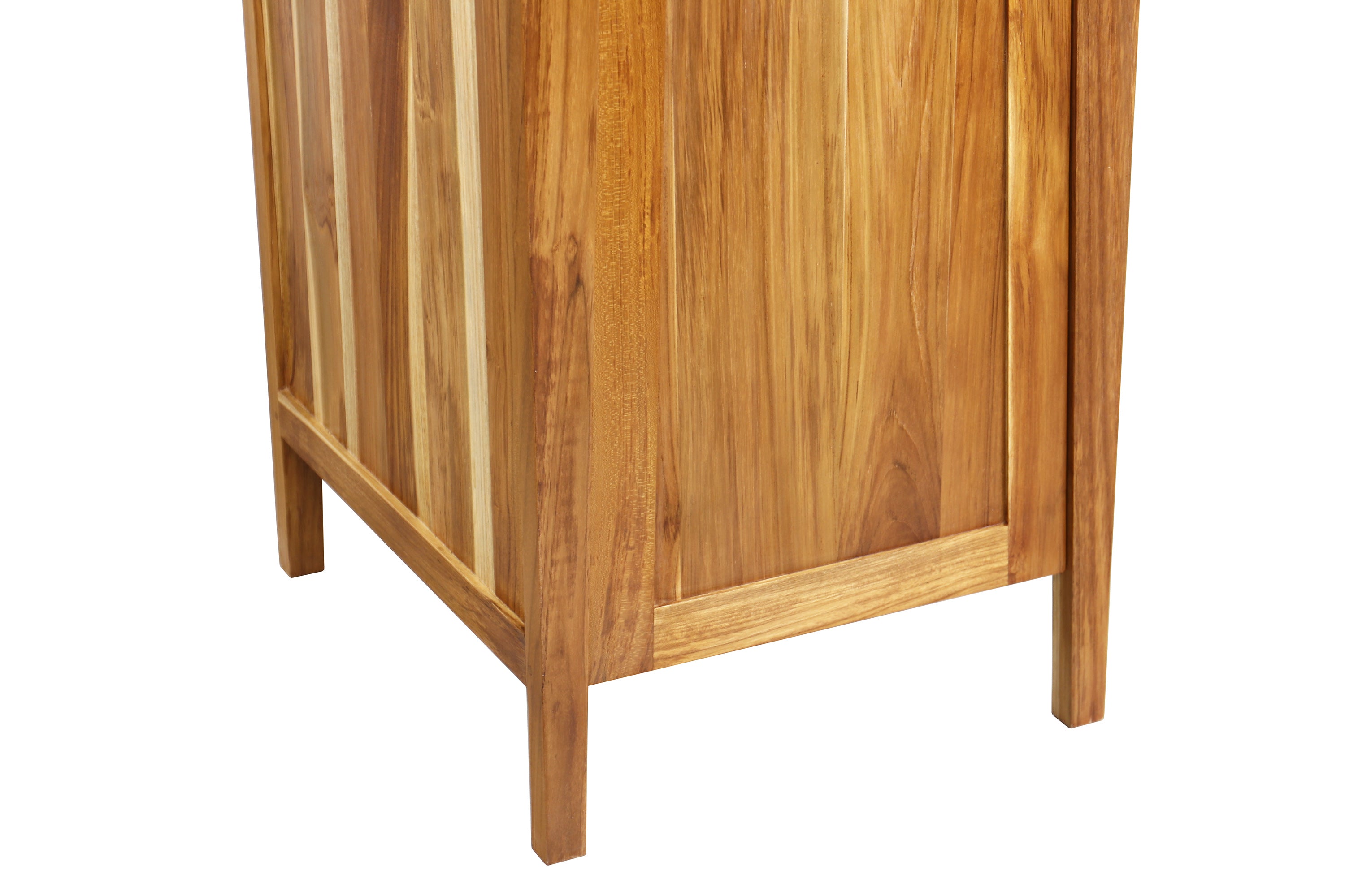Significado® 30" Teak Wood Bathroom Vanity - Signifiacado® 18”L Modular Compact Side Vanity with Door- Significado® 24" x 35" Teak Wood Wall Mirror