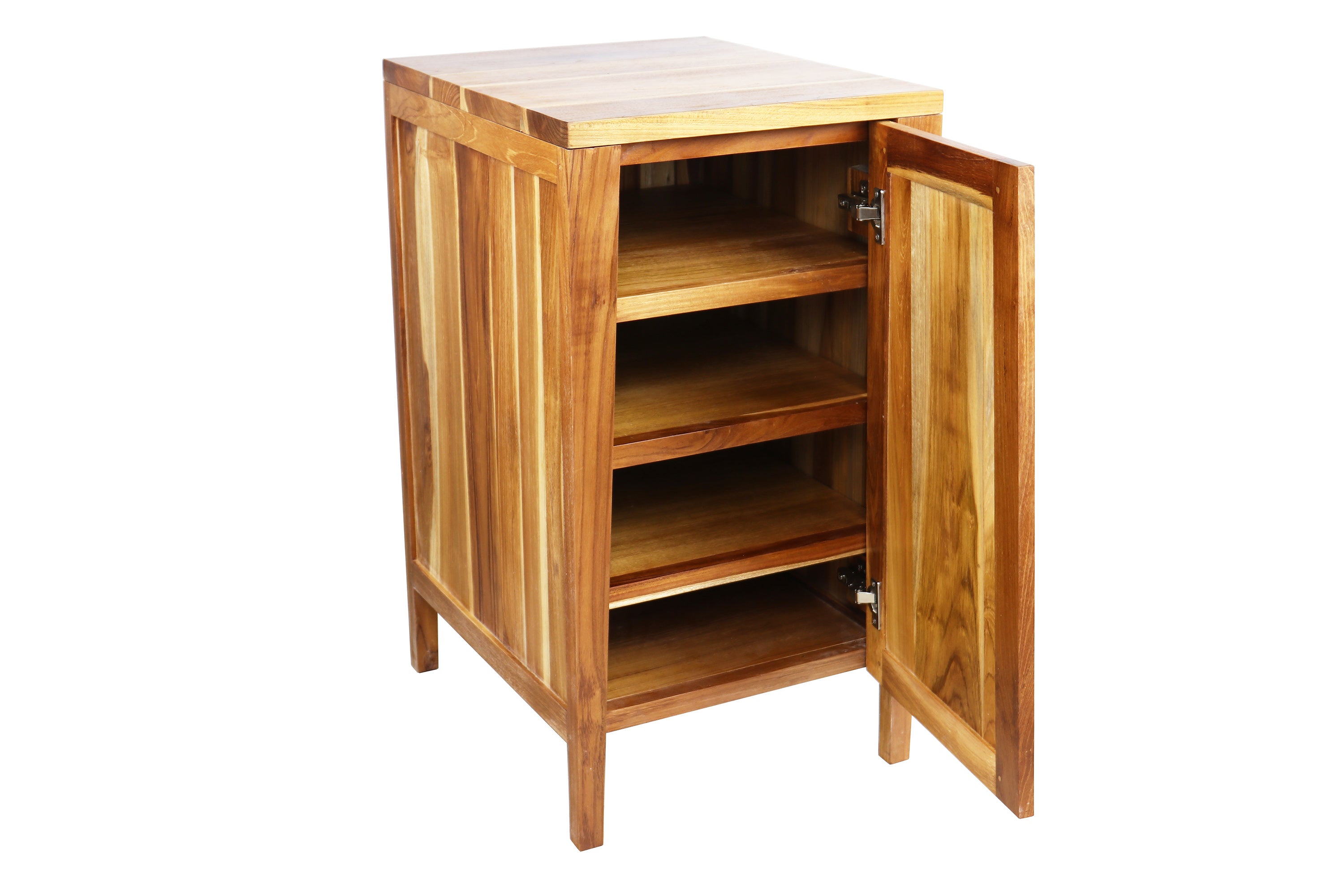 Significado® 30" Teak Wood Bathroom Vanity - Signifiacado® 18”L Modular Compact Side Vanity with Door- Significado® 24" x 35" Teak Wood Wall Mirror