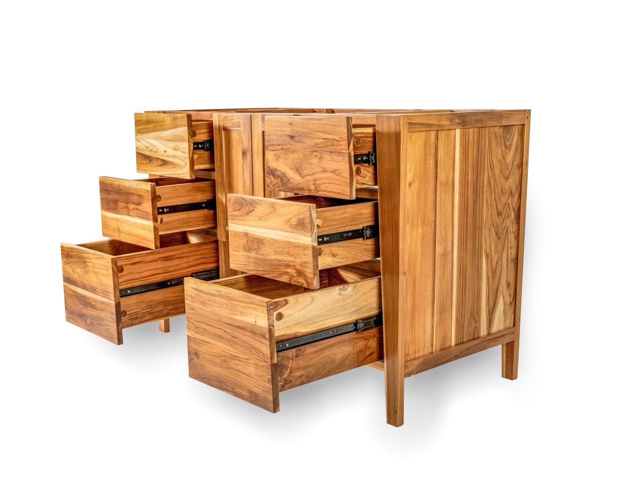 EcoDecors® Significado® 48" Teak Wood Free Standing Bathroom Vanity in EarthyTeak Finish