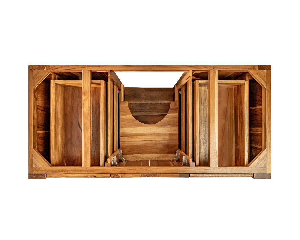 EcoDecors® Significado® 48" Teak Wood Free Standing Bathroom Vanity in EarthyTeak Finish
