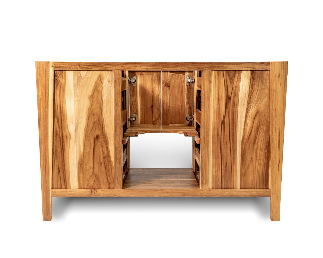 EcoDecors® Significado® 48" Teak Wood Free Standing Bathroom Vanity in EarthyTeak Finish