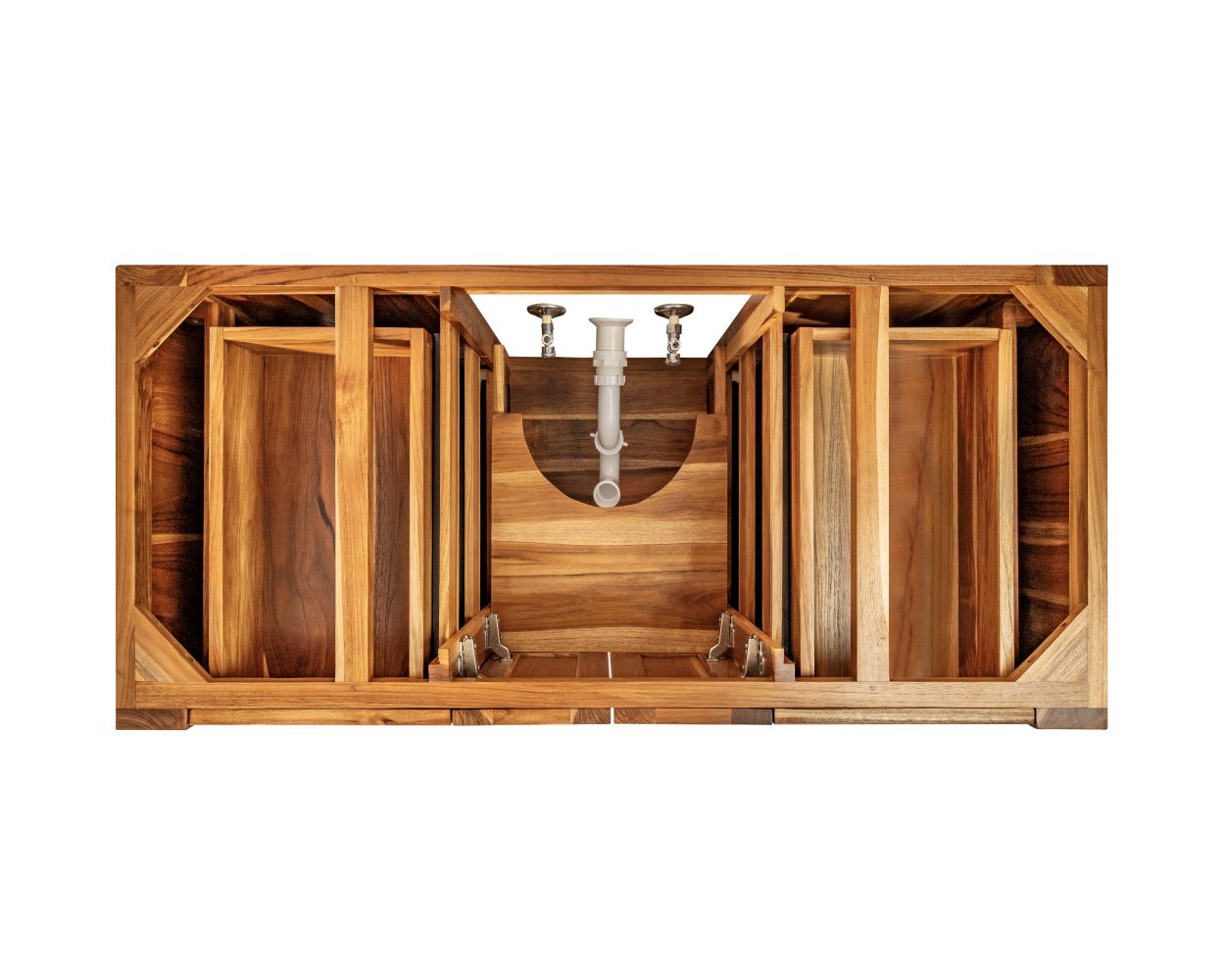 EcoDecors® Significado® 48" Teak Wood Free Standing Bathroom Vanity in EarthyTeak Finish