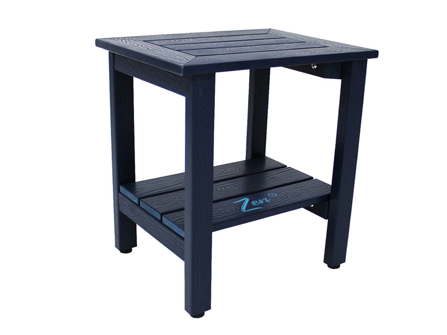 Zen® Navy Blue Faux Wood Shower Bench