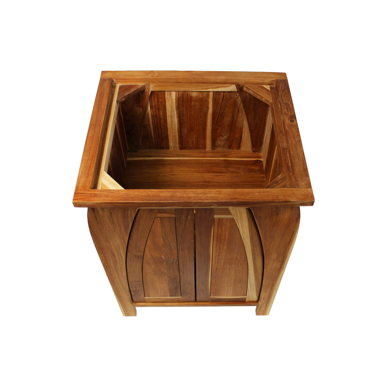 EcoDecors® Tranquility® 24" Teak Wood Free Standing Bathroom Vanity in EarthyTeak Finish
