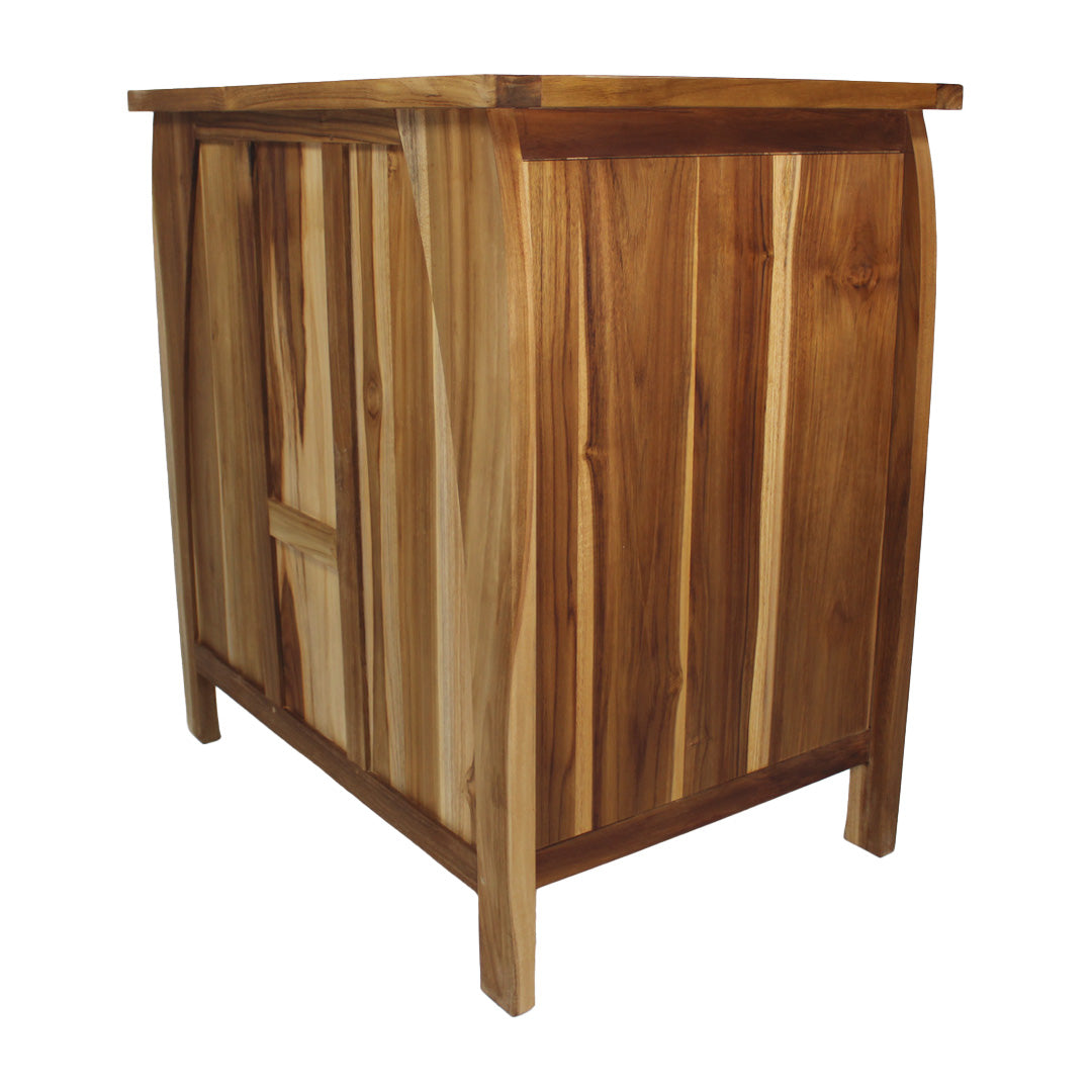 EcoDecors® Tranquility® 30" Teak Wood Free Standing Bathroom Vanity in EarthyTeak Finish