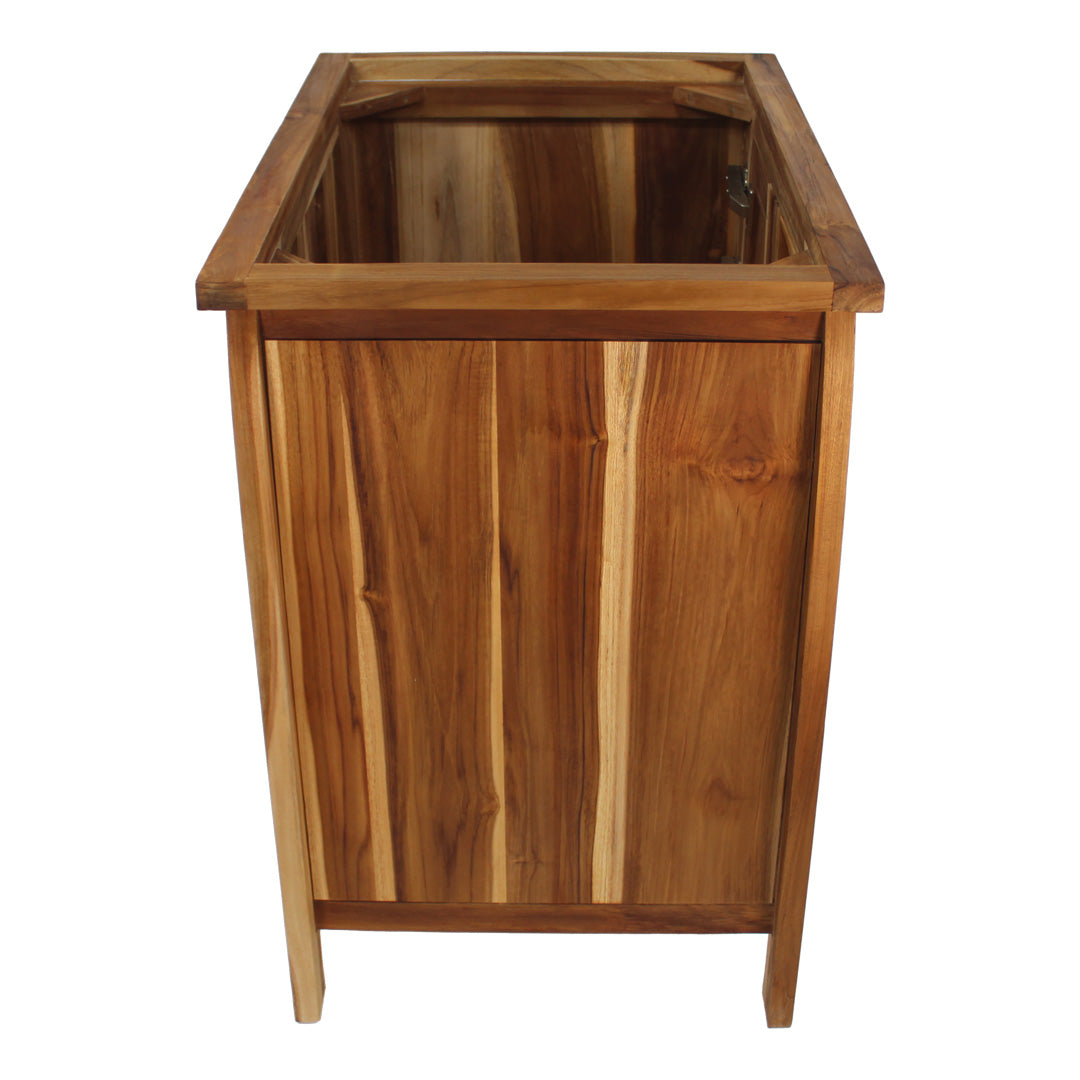 EcoDecors® Tranquility® 30" Teak Wood Free Standing Bathroom Vanity in EarthyTeak Finish