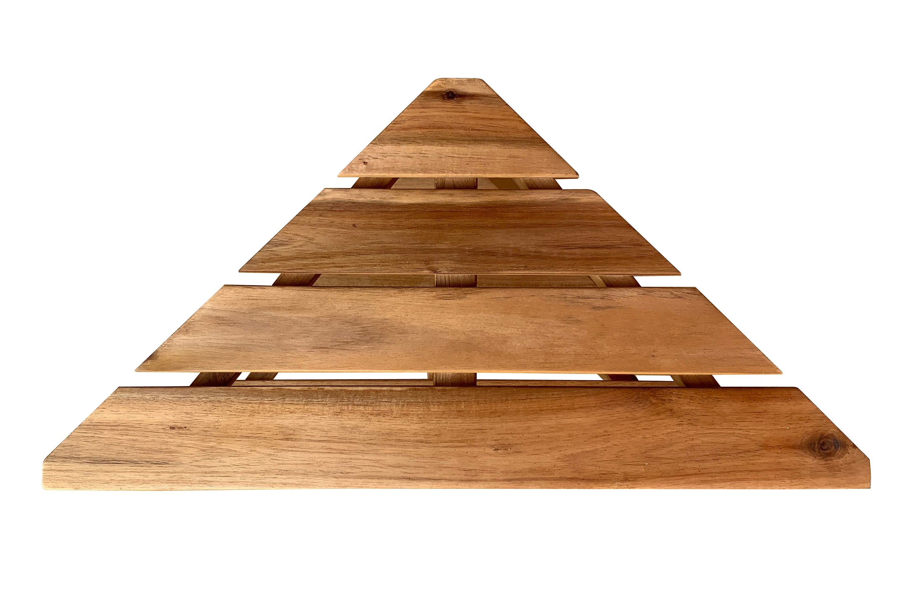 Zen® Acacia Wood 28” Corner Shower Bench With Shelf