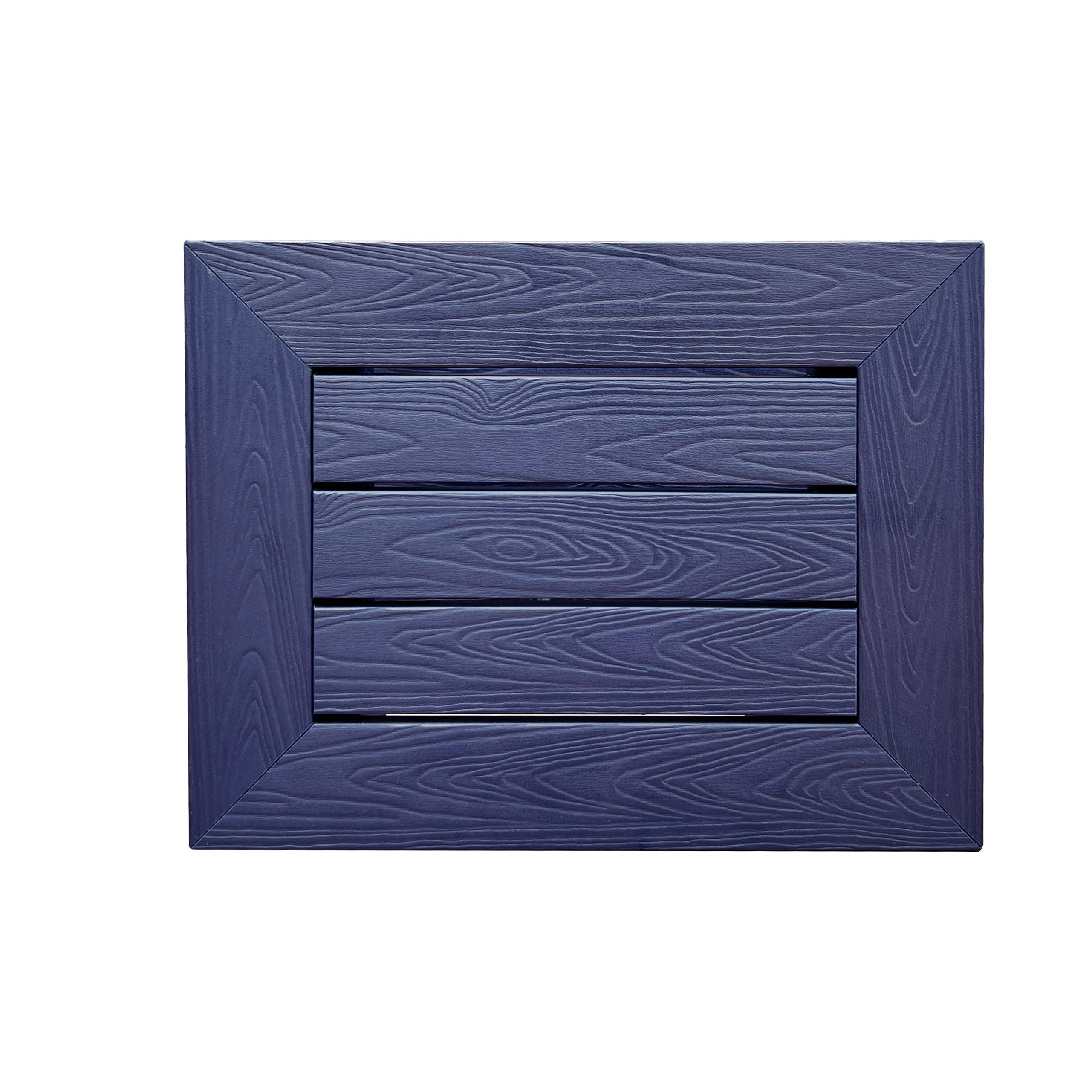 Zen® Navy Blue Faux Wood Shower Bench