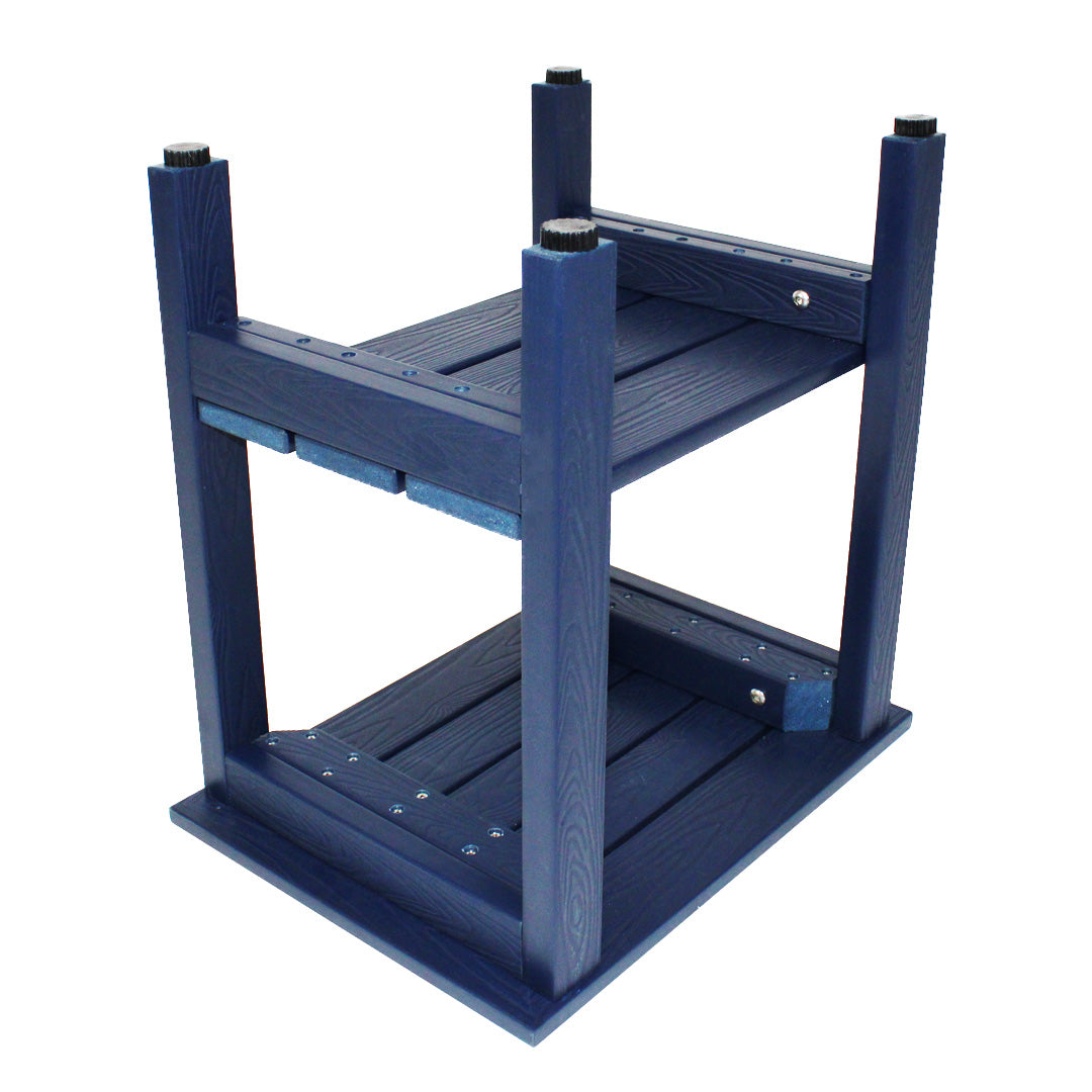 Zen® Navy Blue Faux Wood Shower Bench