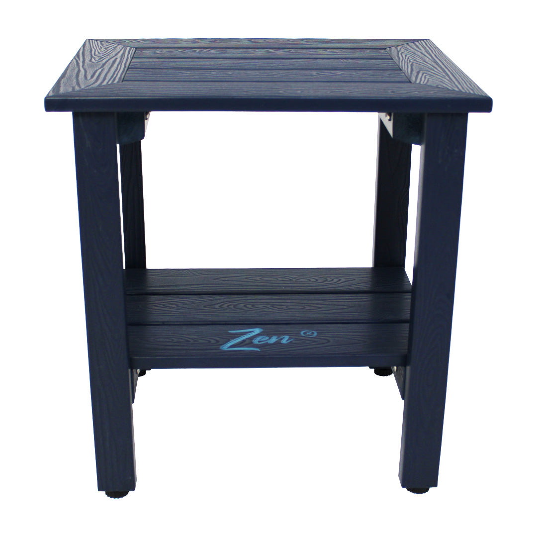 Zen® Navy Blue Faux Wood Shower Bench