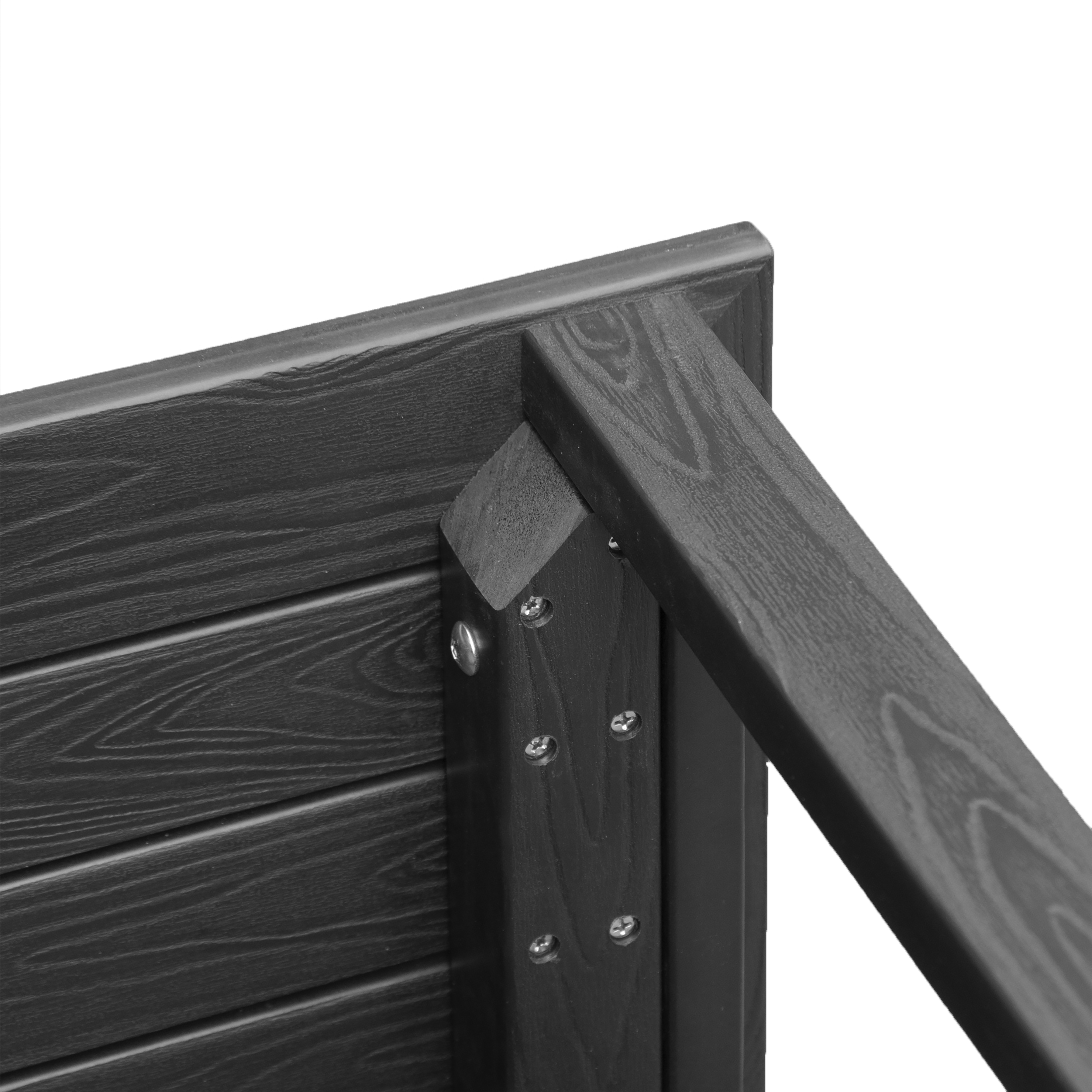 Zen® Black Faux Wood Shower Bench