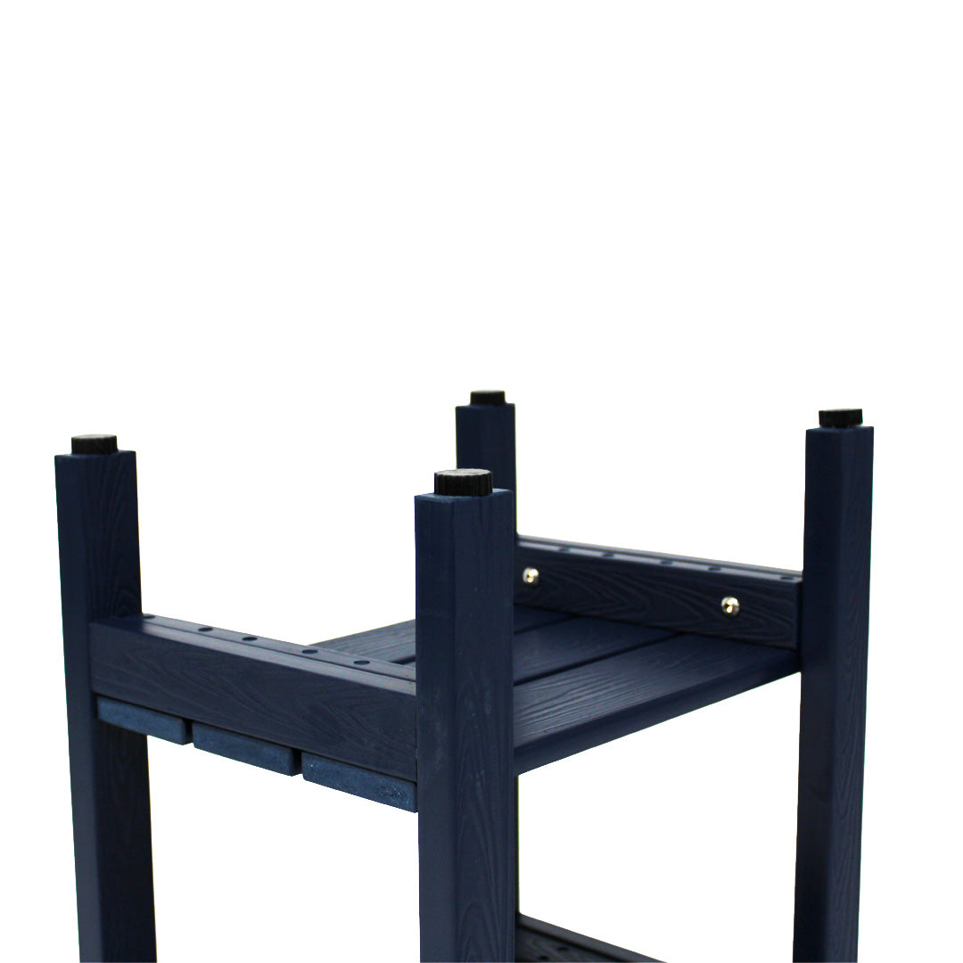 Zen® Navy Blue Faux Wood Shower Bench