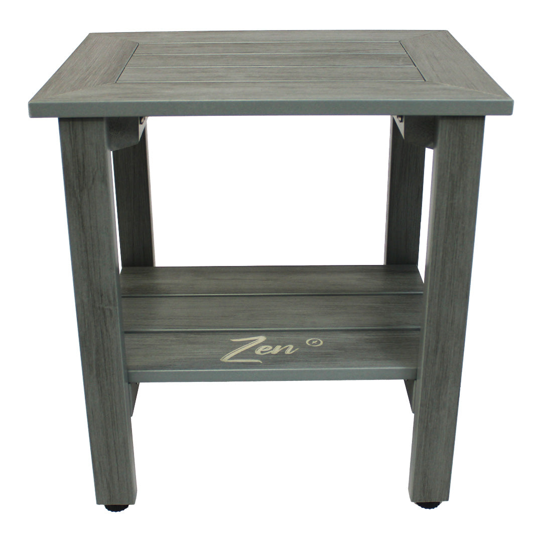 Zen® Gray Faux Wood Shower Bench