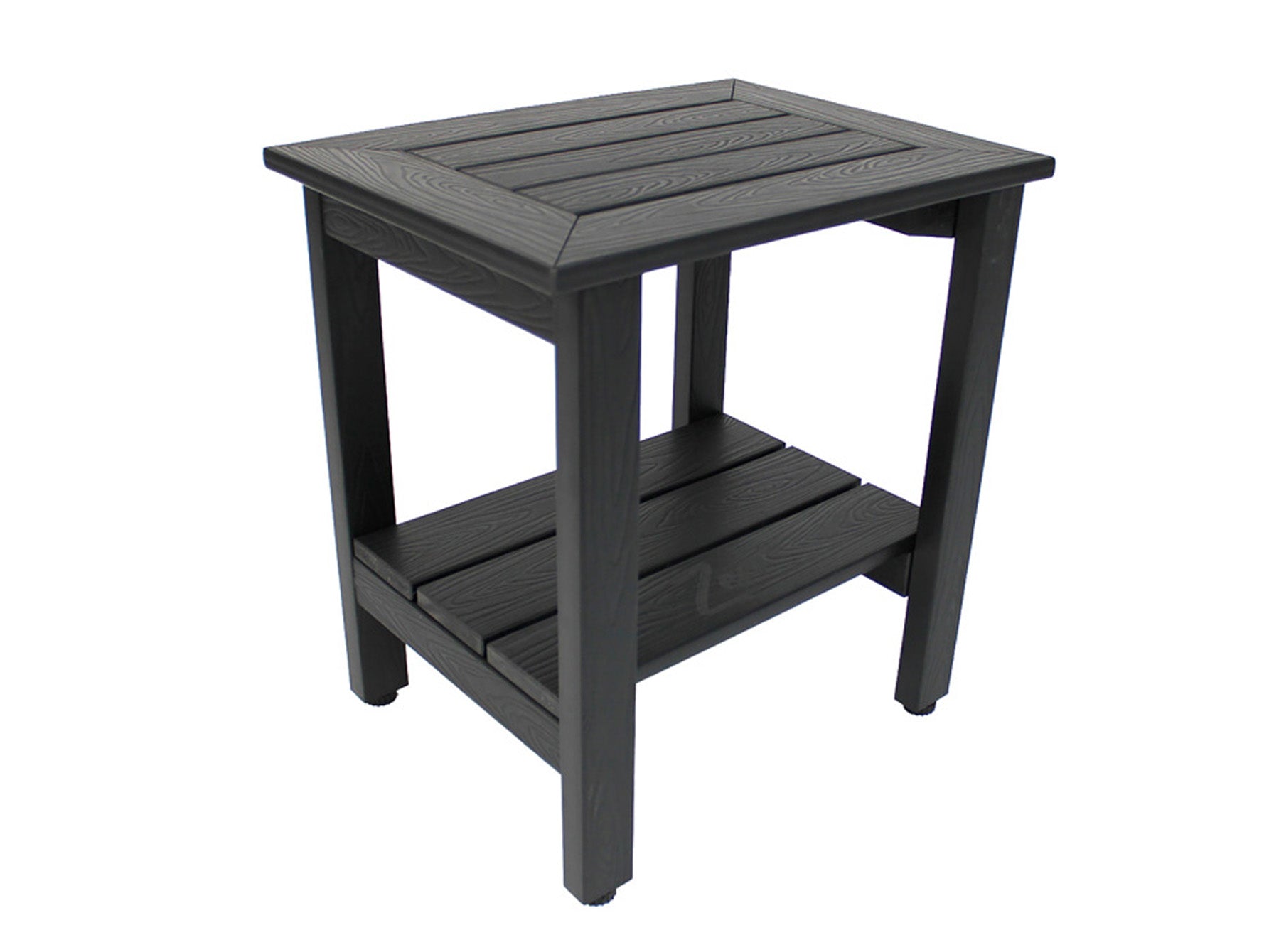 Zen® Black Faux Wood Shower Bench