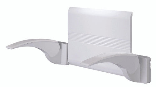 Innovato SwapAble White Wall Mounted Shower Chair Back Rest and Two Hinged Fold Up Arms