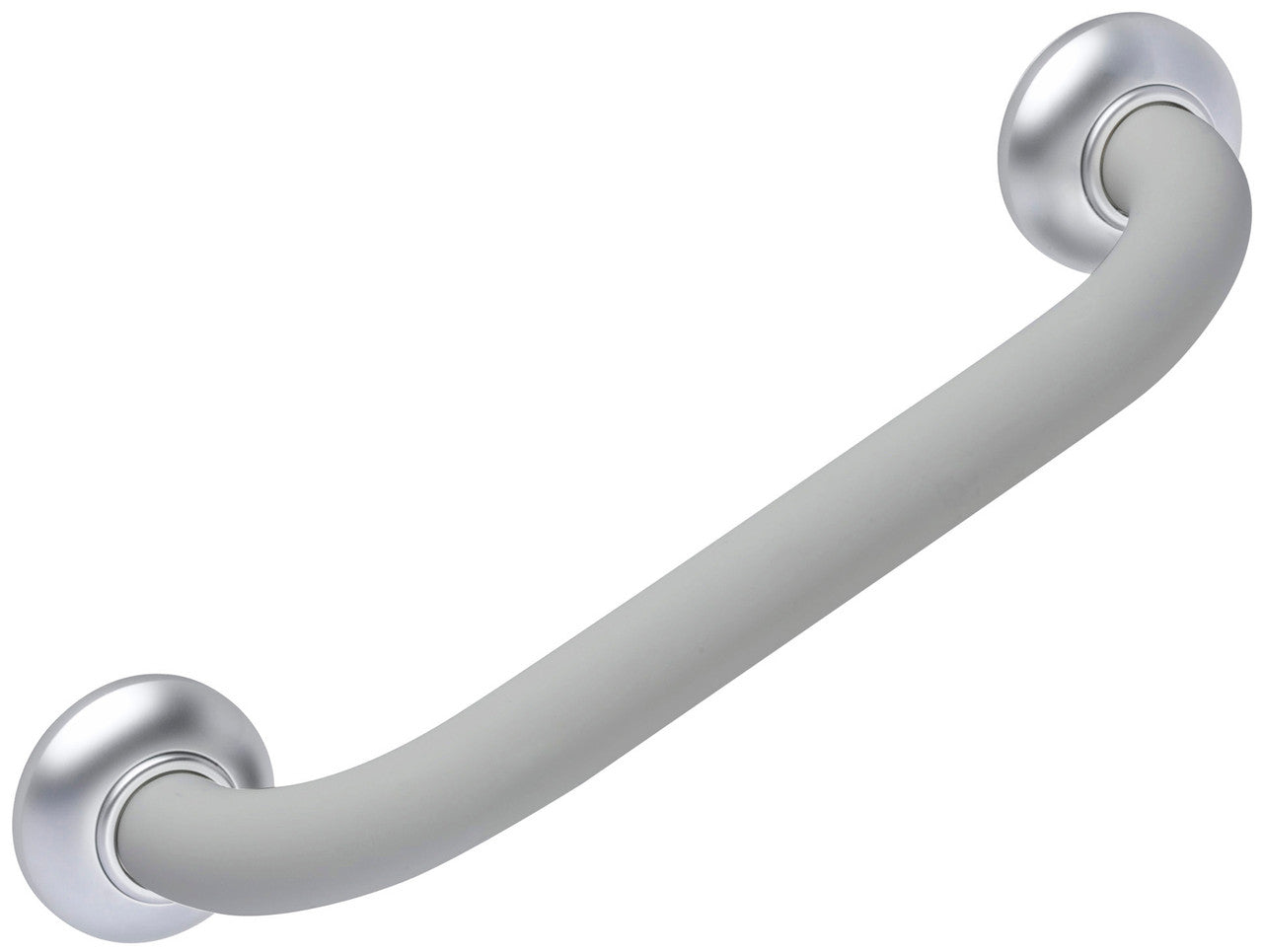 Innovato Straight 11.8" Symmetrical Gray Soft Touch Grab Bar