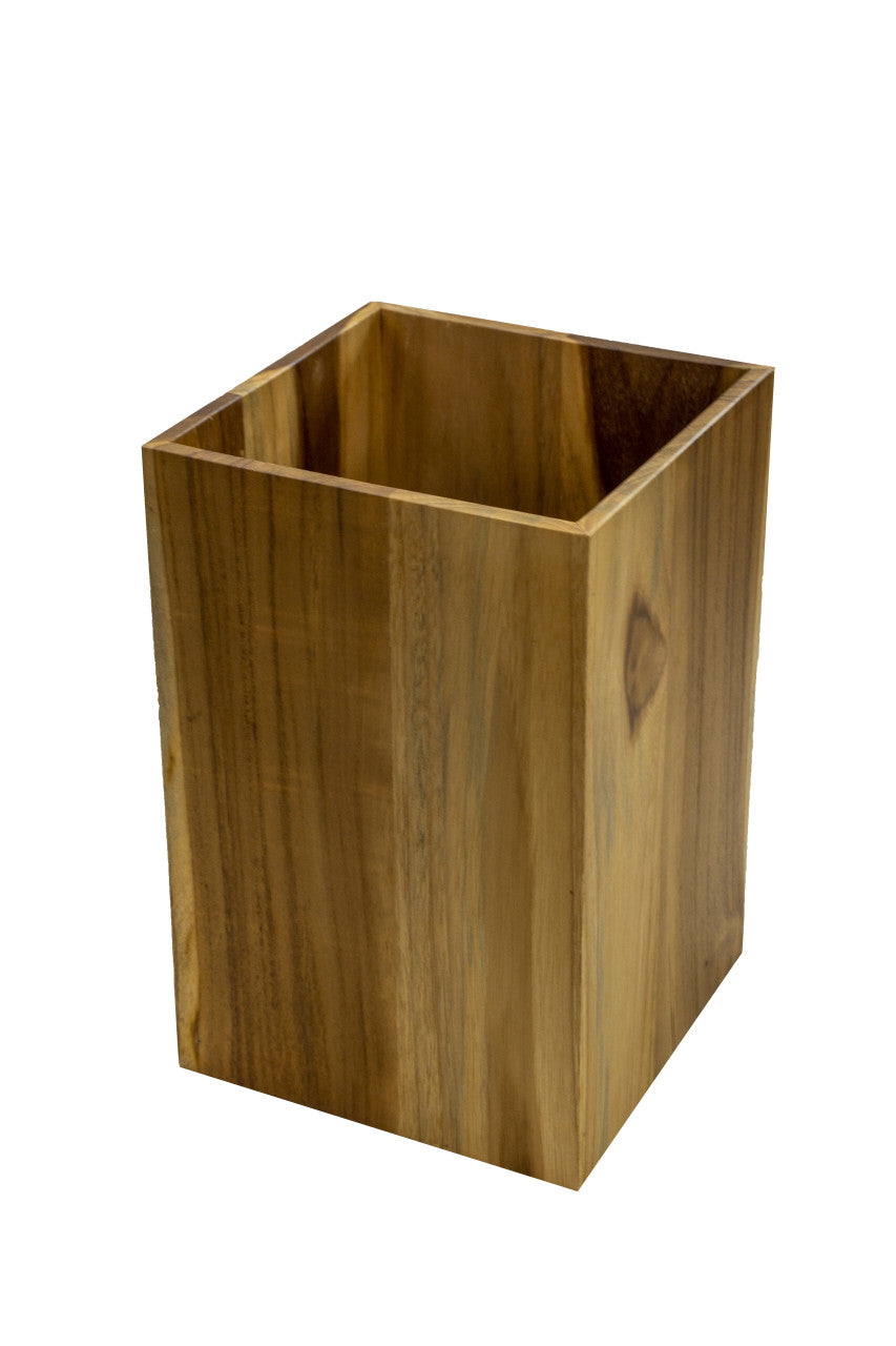 EcoDecors® Eleganto® 9 Piece Teak Wood Bathroom Amenities Set in EarthyTeak® Finish