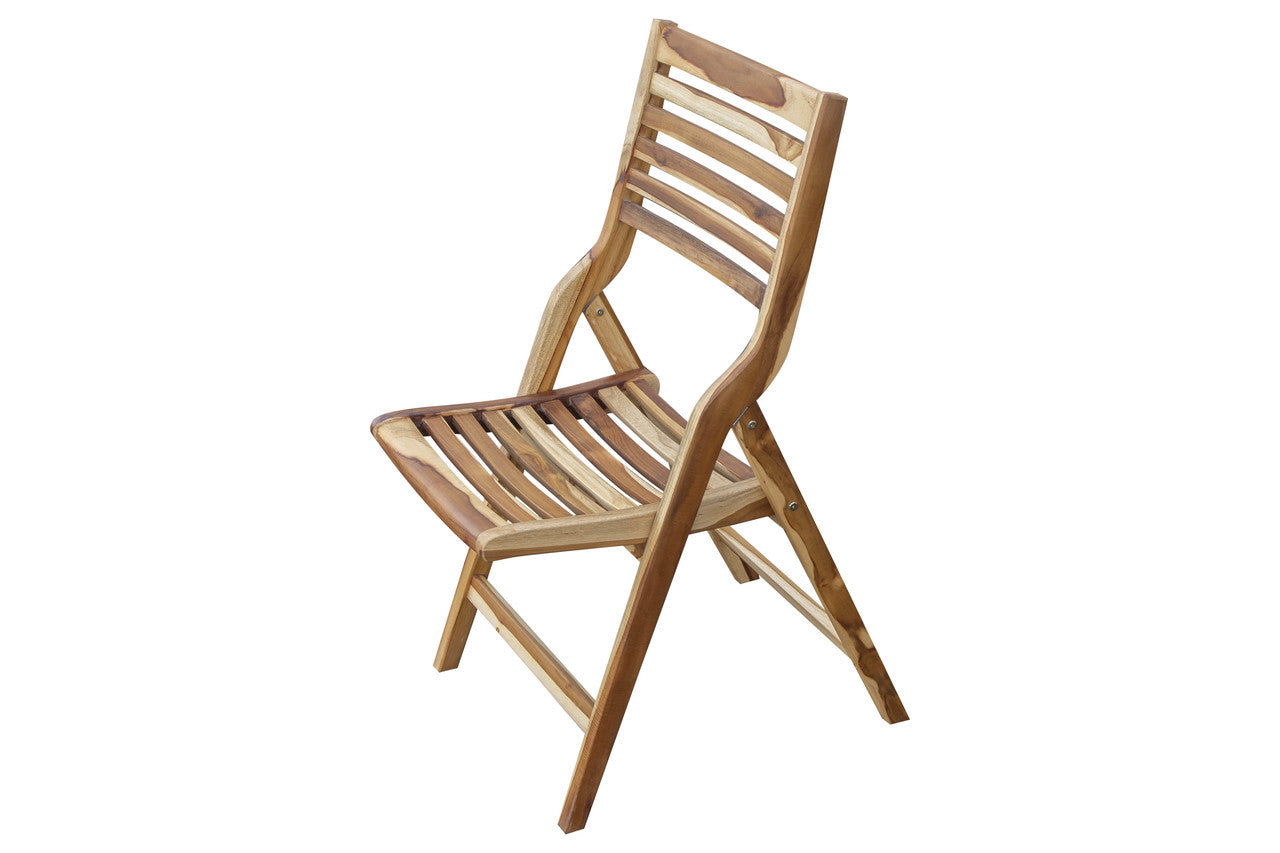 EcoDecors™ Indoor Outdoor Dining Teak Folding Chair