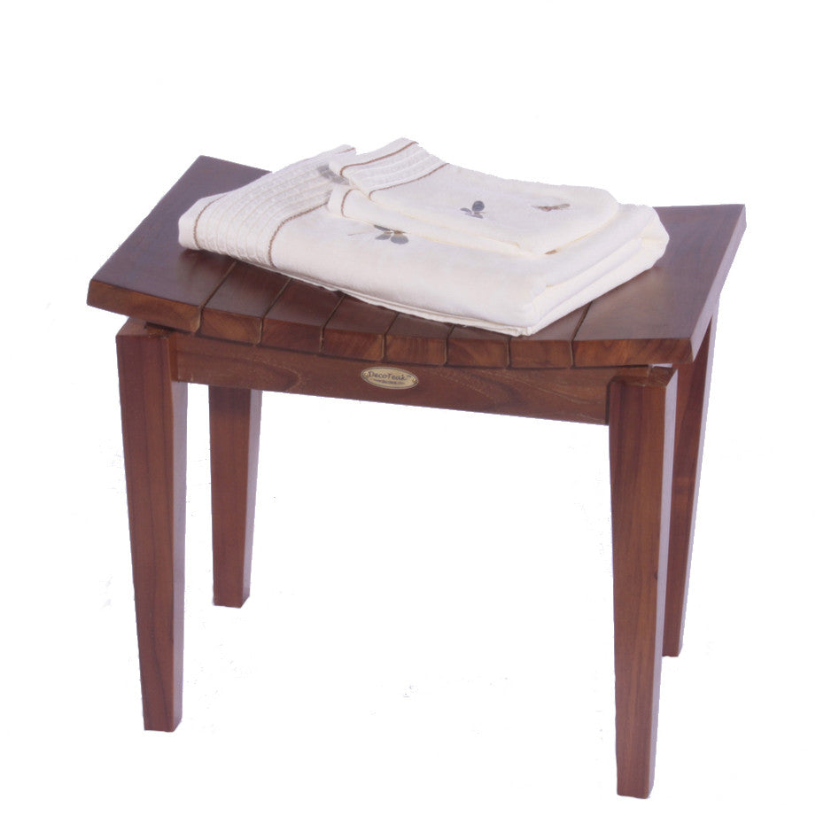 teak shower bench