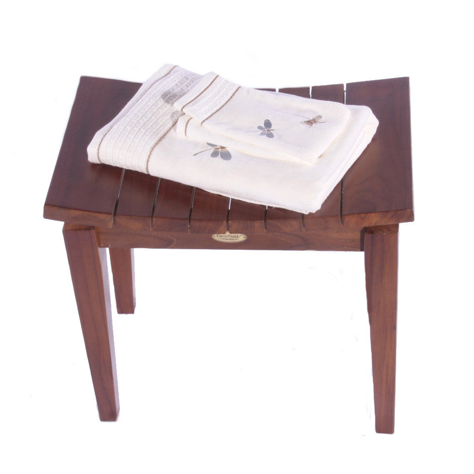 teak shower bench