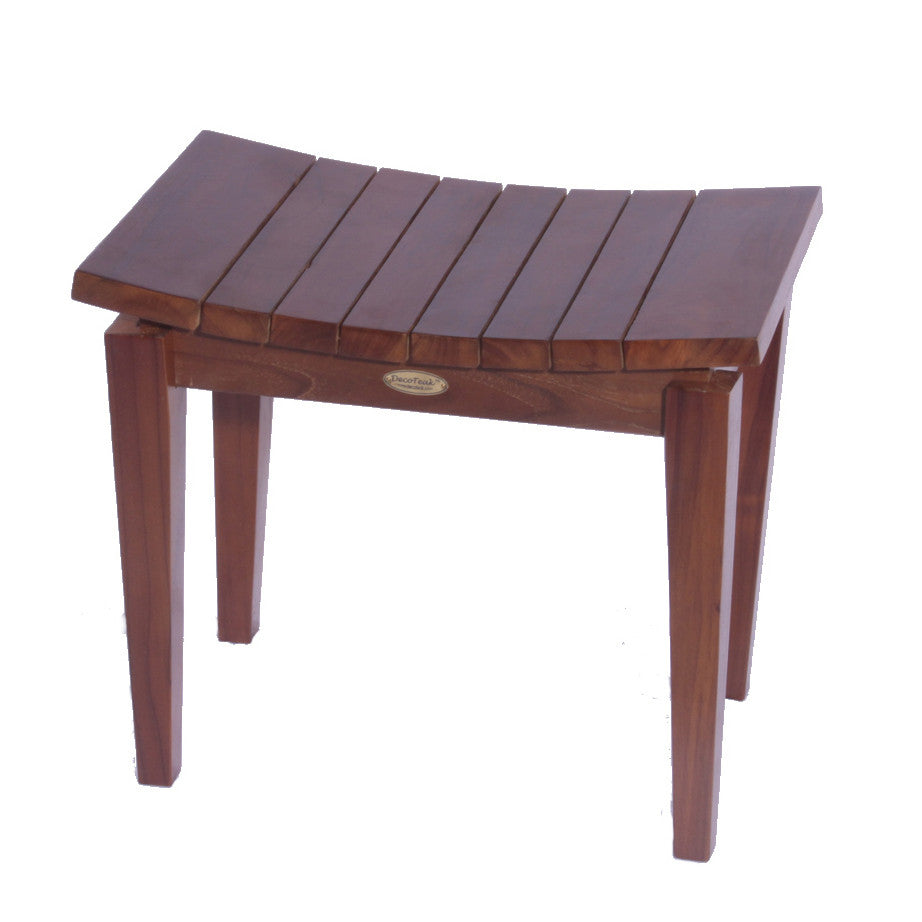 teak shower bench