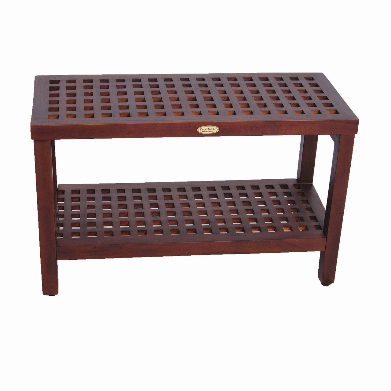 teak lattice shower bench 30" DT158