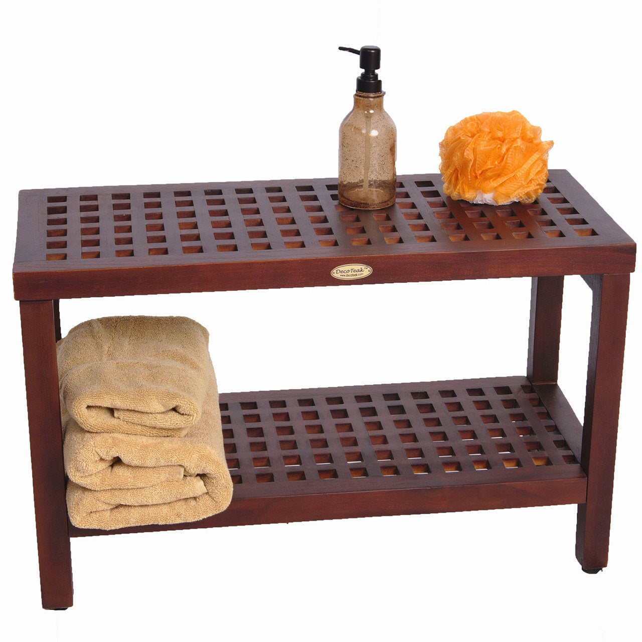 teak grate shower bench 30" DT158