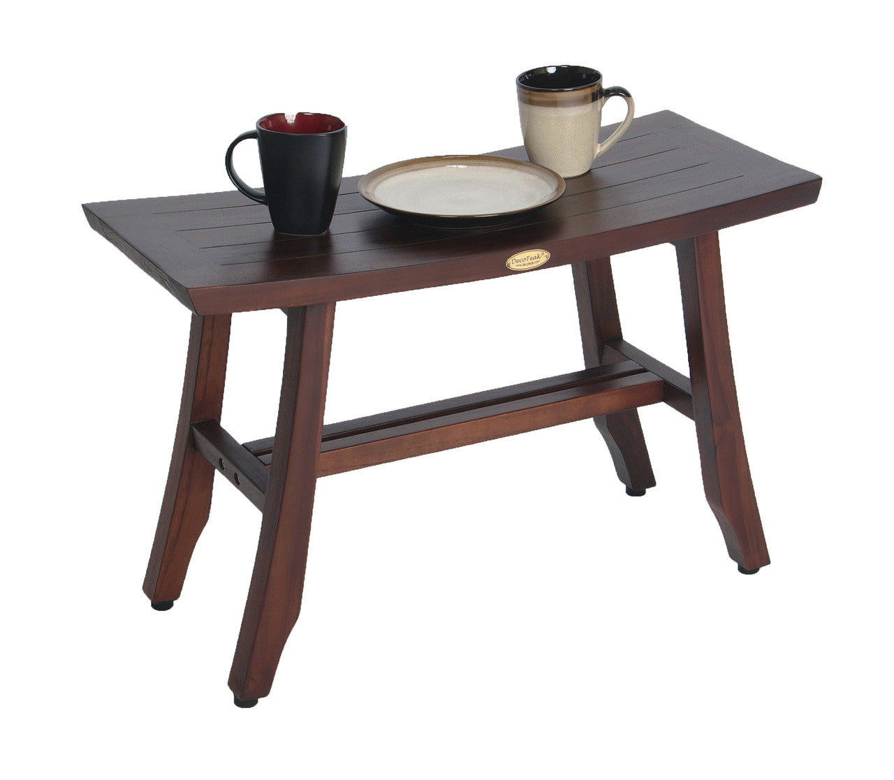 DecoTeak® Satori® 24" Teak Wood Shower Bench in Woodland Brown Finish