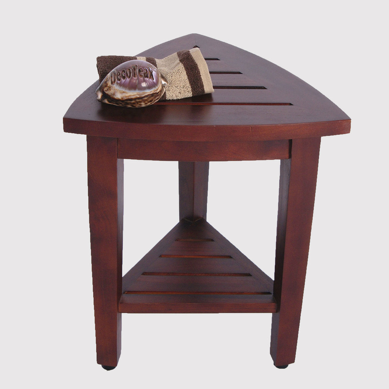 Decoteak corner shower stool DT163