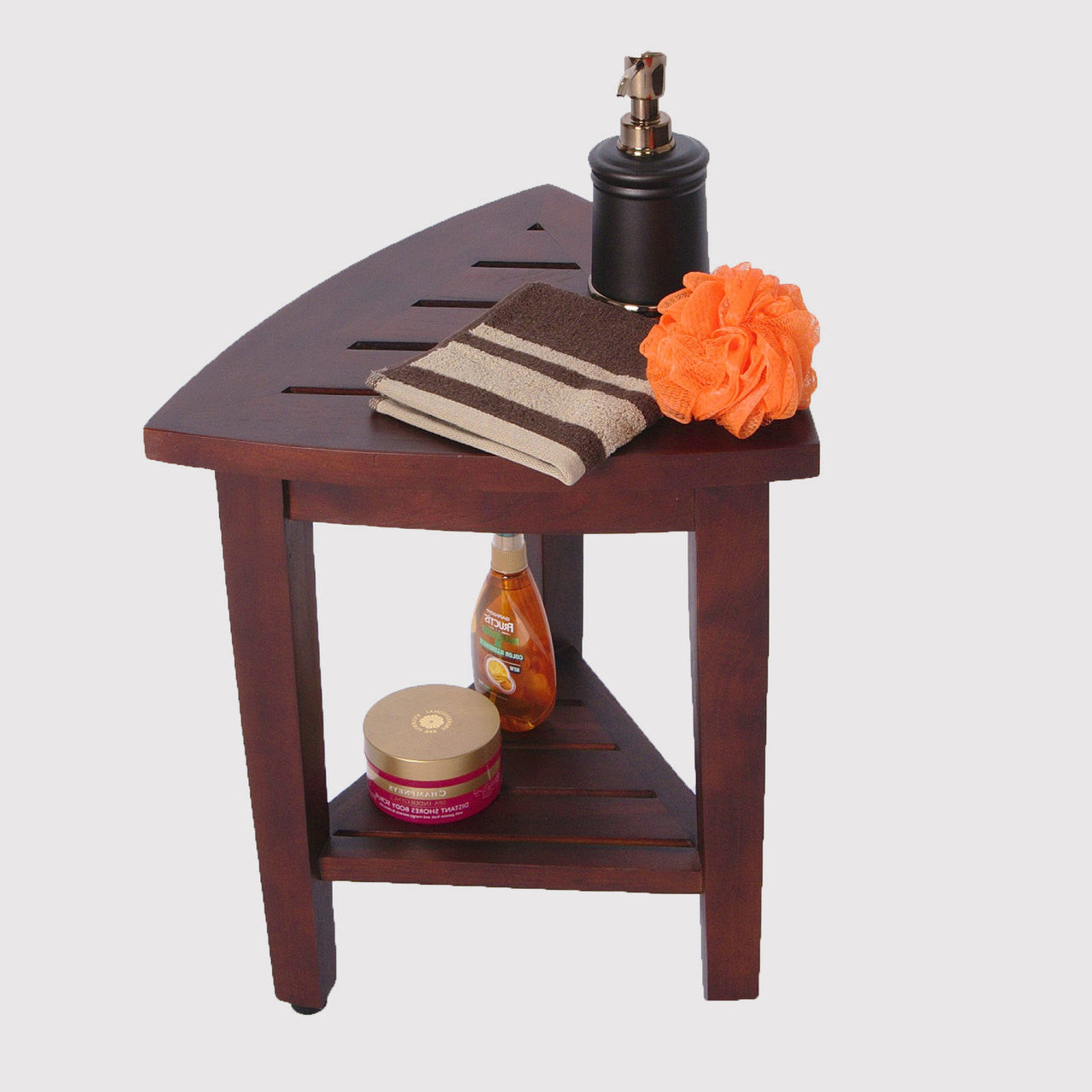Decoteak corner shower stool DT163