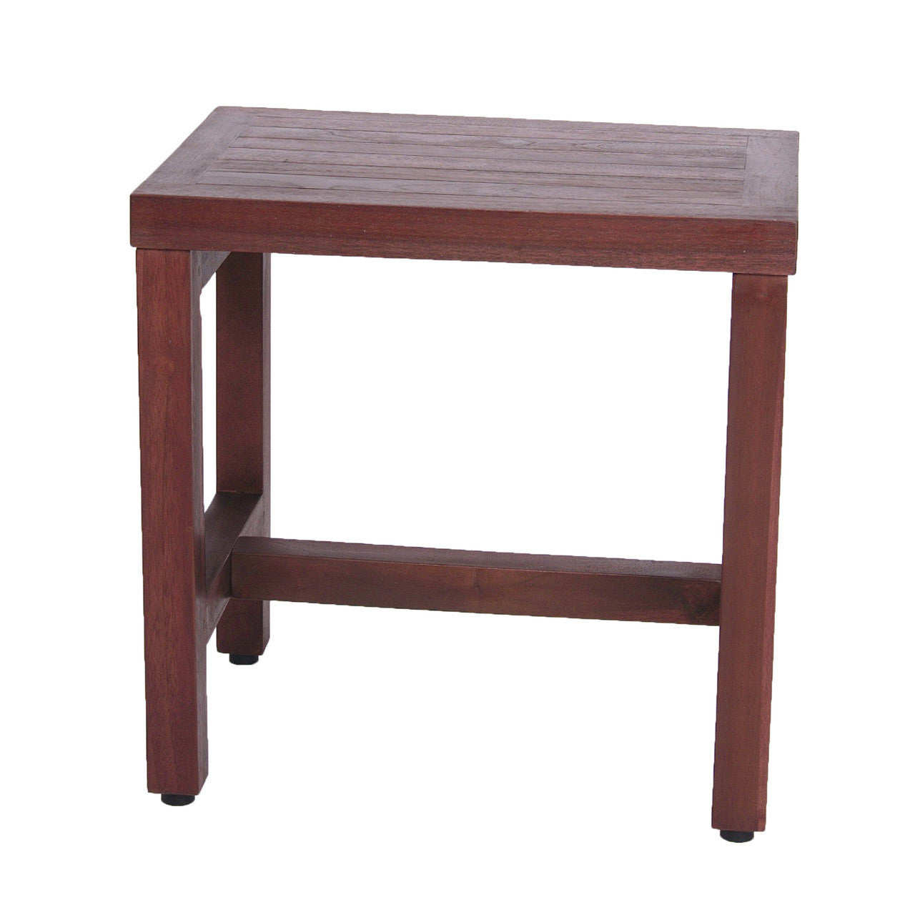 DecoTeak® Eleganto® 18" Teak Wood Shower Bench in Woodland Brown Finish