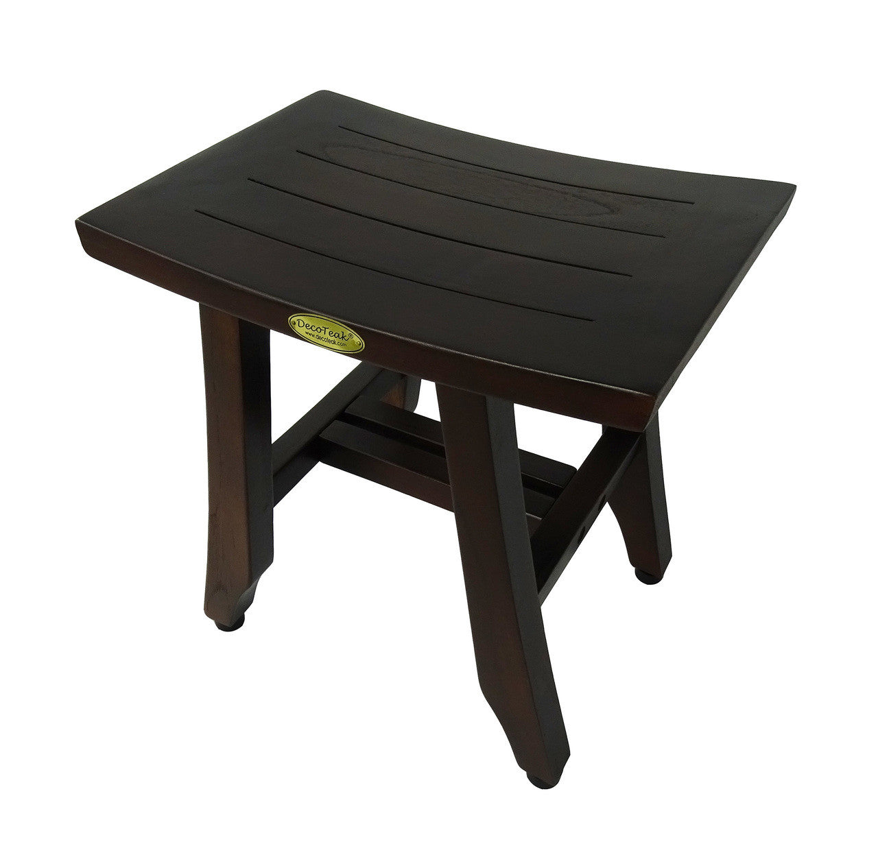 DecoTeak® Satori® 14" Teak Wood Shower Bench in Woodland Brown Finish