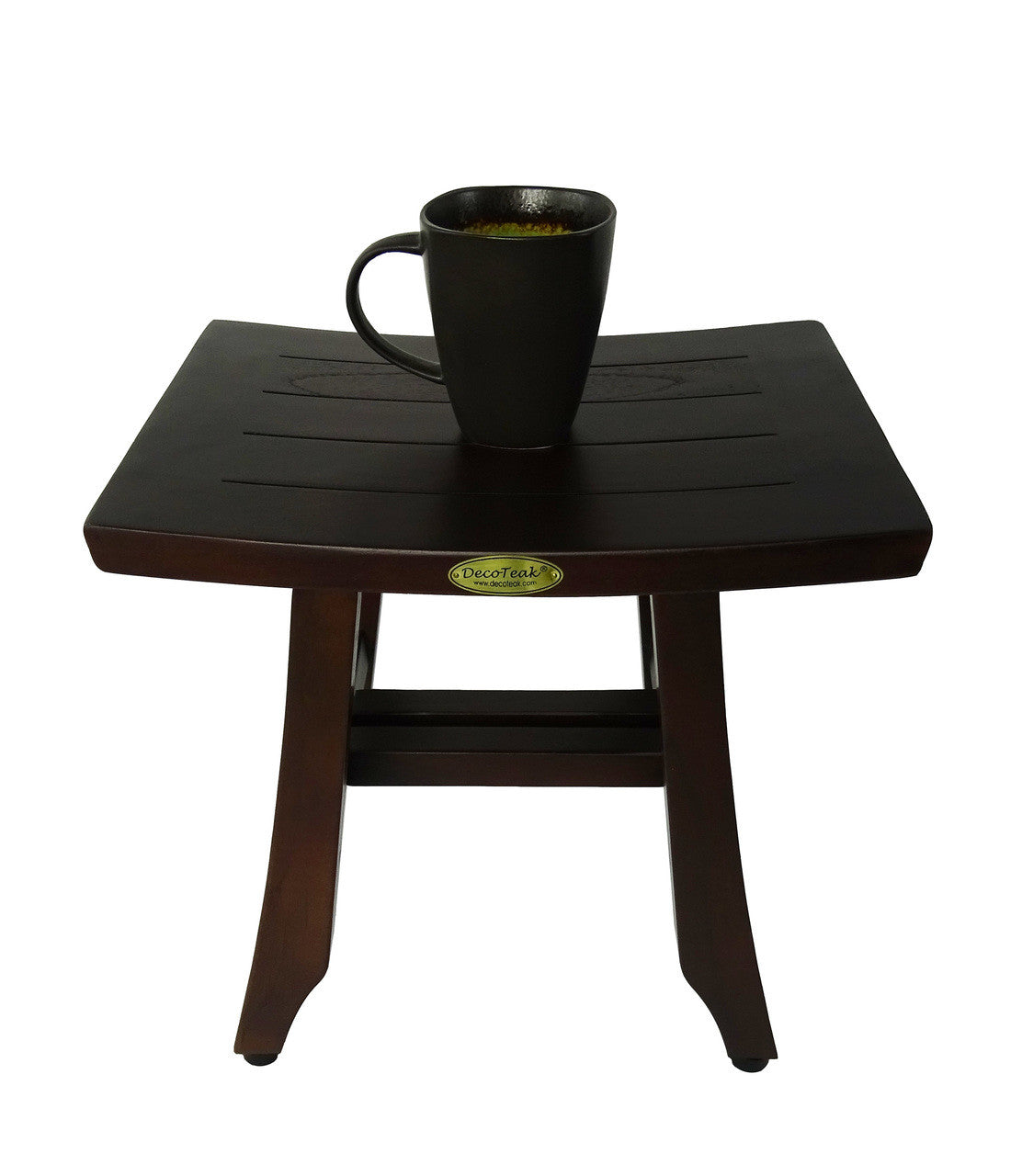 DecoTeak® Satori® 14" Teak Wood Shower Bench in Woodland Brown Finish