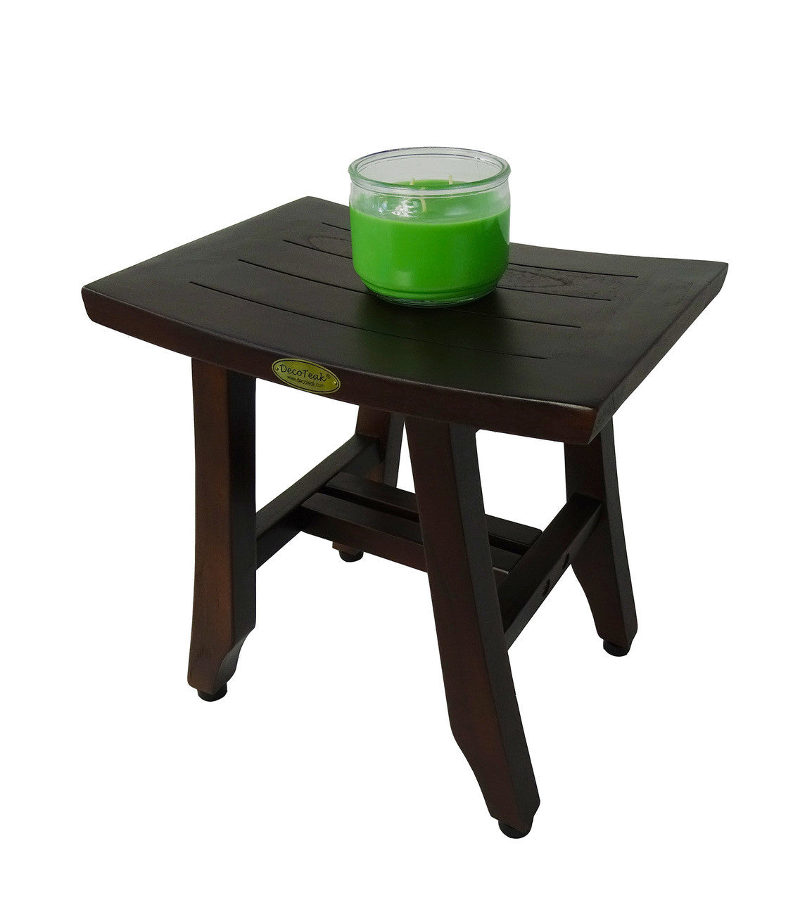 DecoTeak® Satori® 14" Teak Wood Shower Bench in Woodland Brown Finish